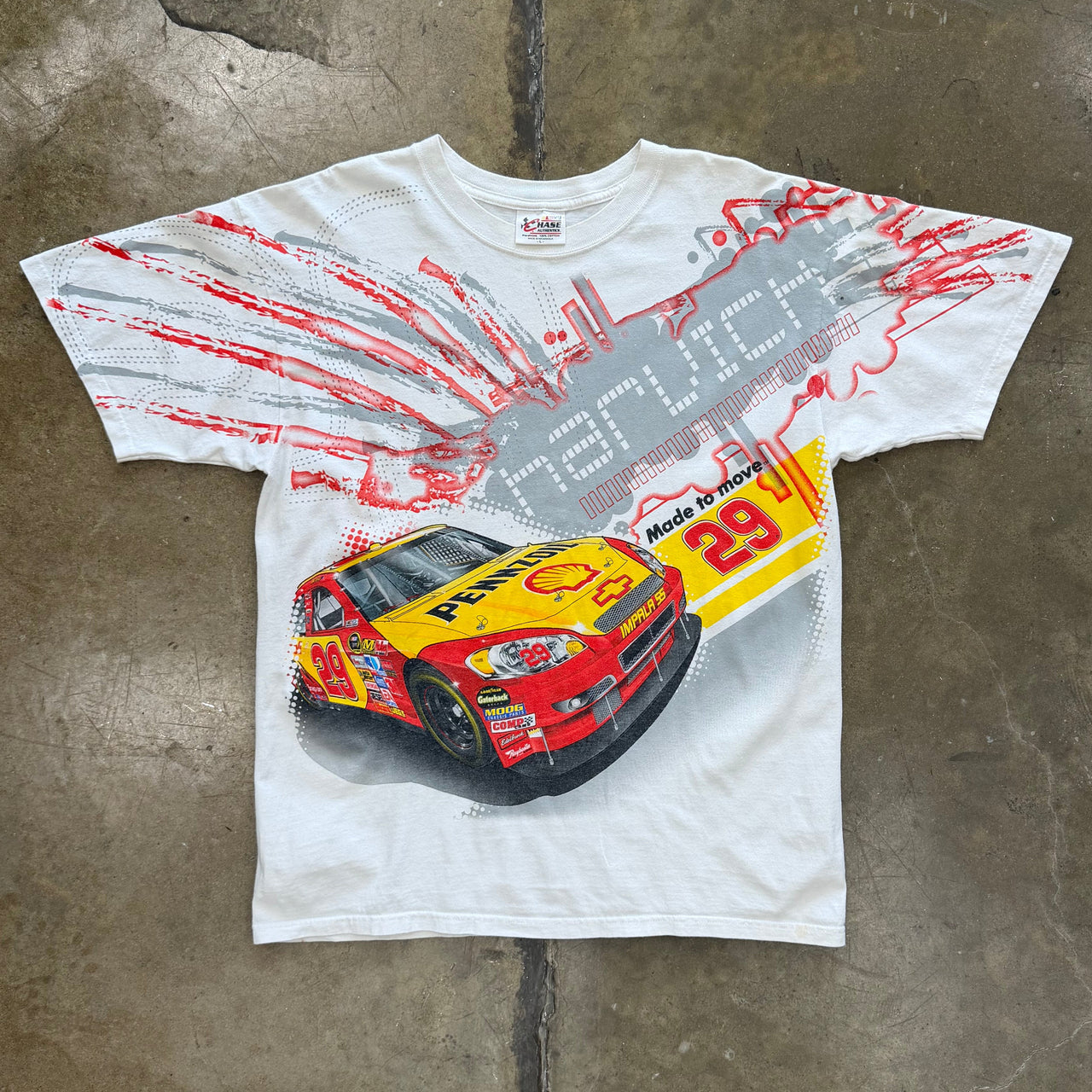 NASCAR AOP Harvick Made to Move Shell Sponsor Racing Tee