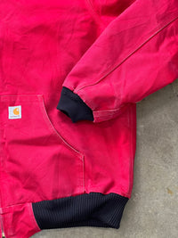 Carhartt Red Zip-Up Work Jacket