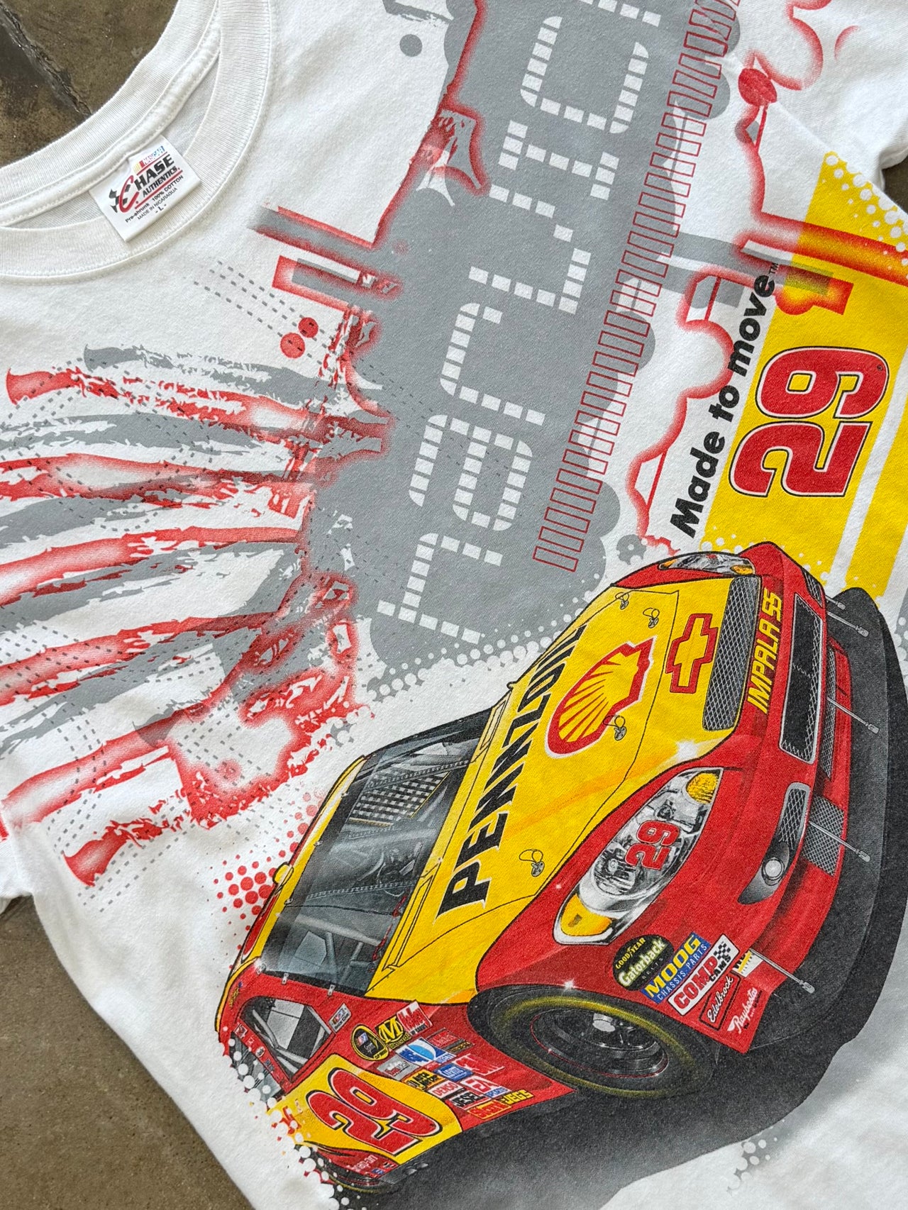 NASCAR AOP Harvick Made to Move Shell Sponsor Racing Tee
