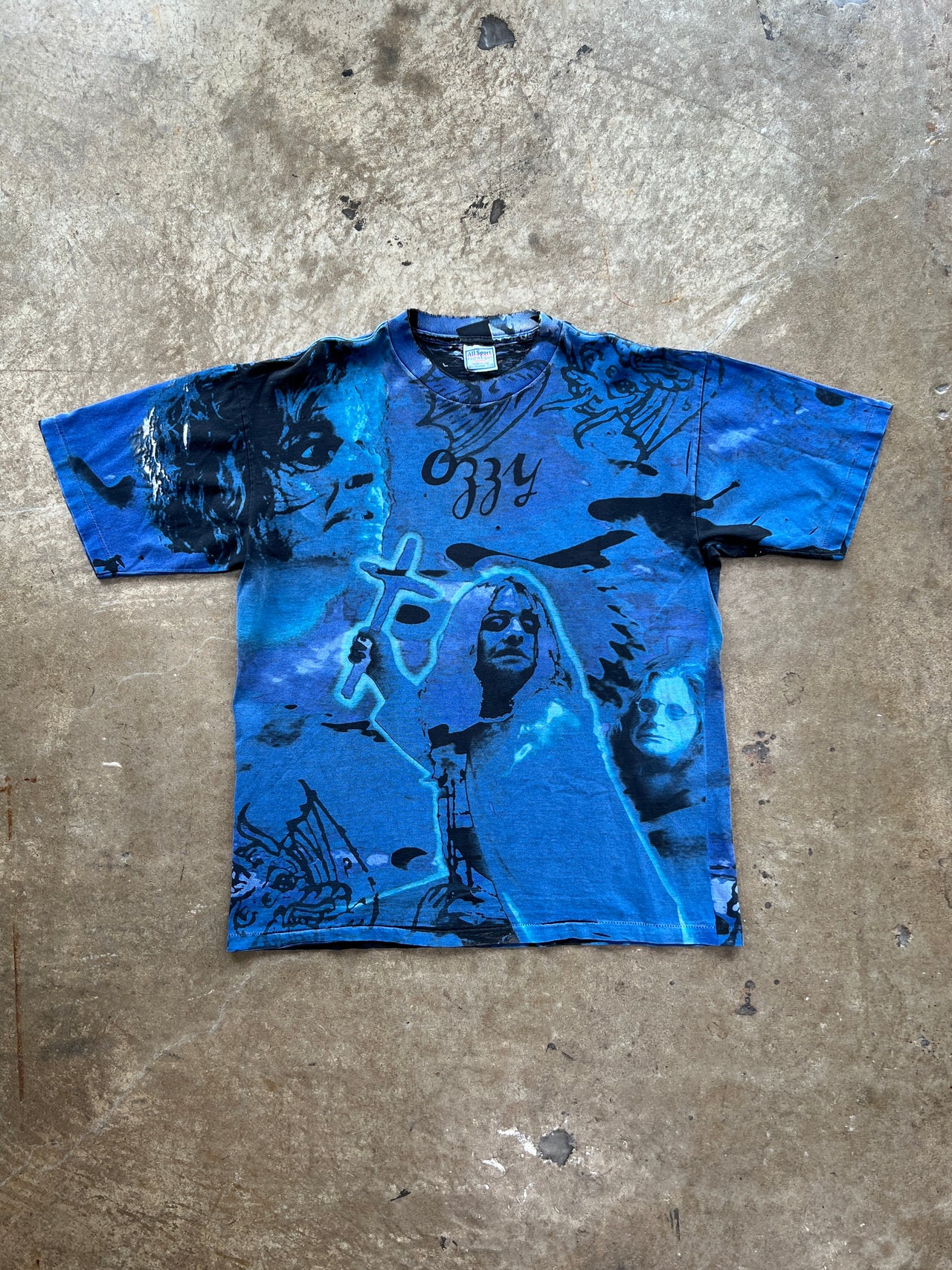 90s Ozzy Osbourne AOP Cross Tee