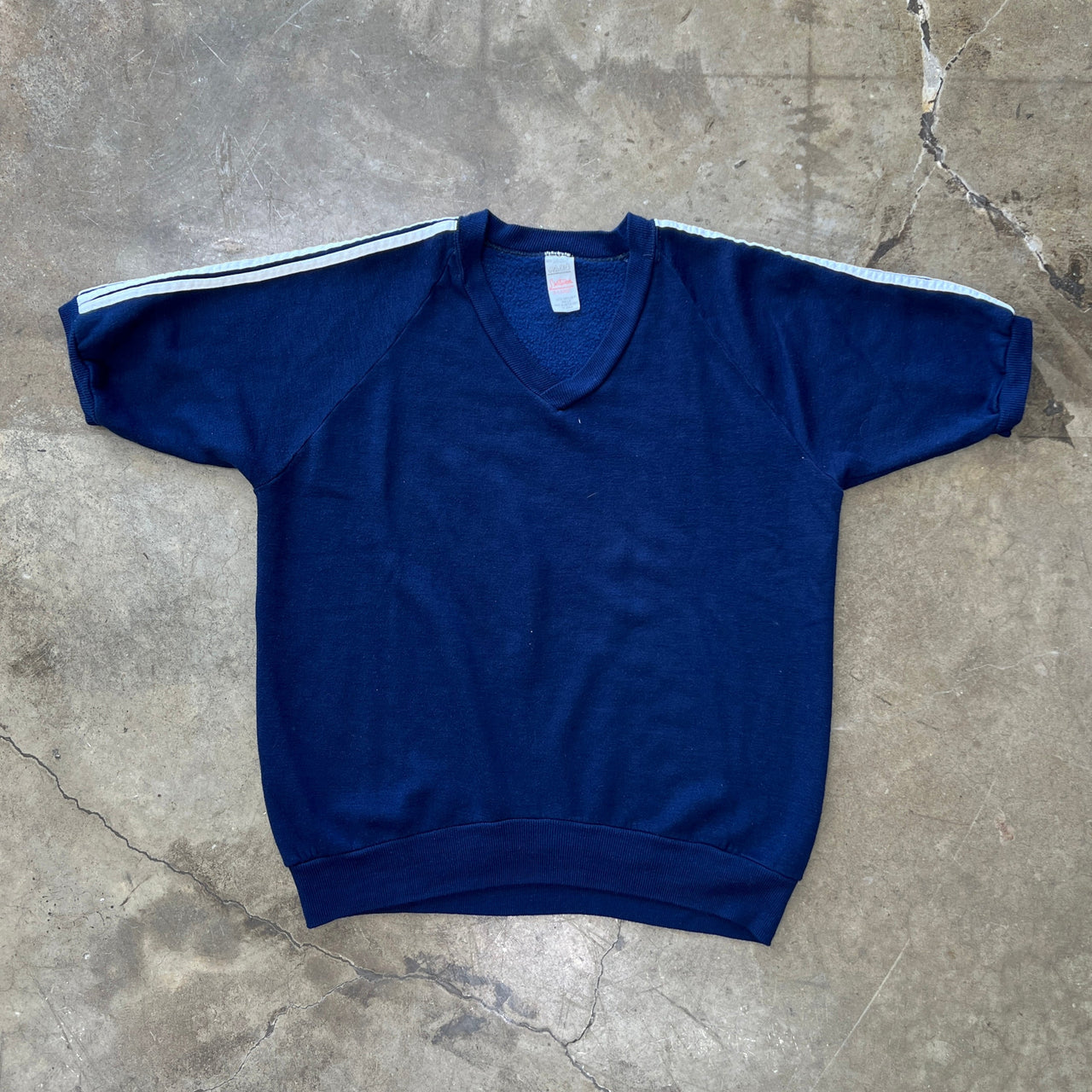 80s Knit Stripe American Sportswear Vneck