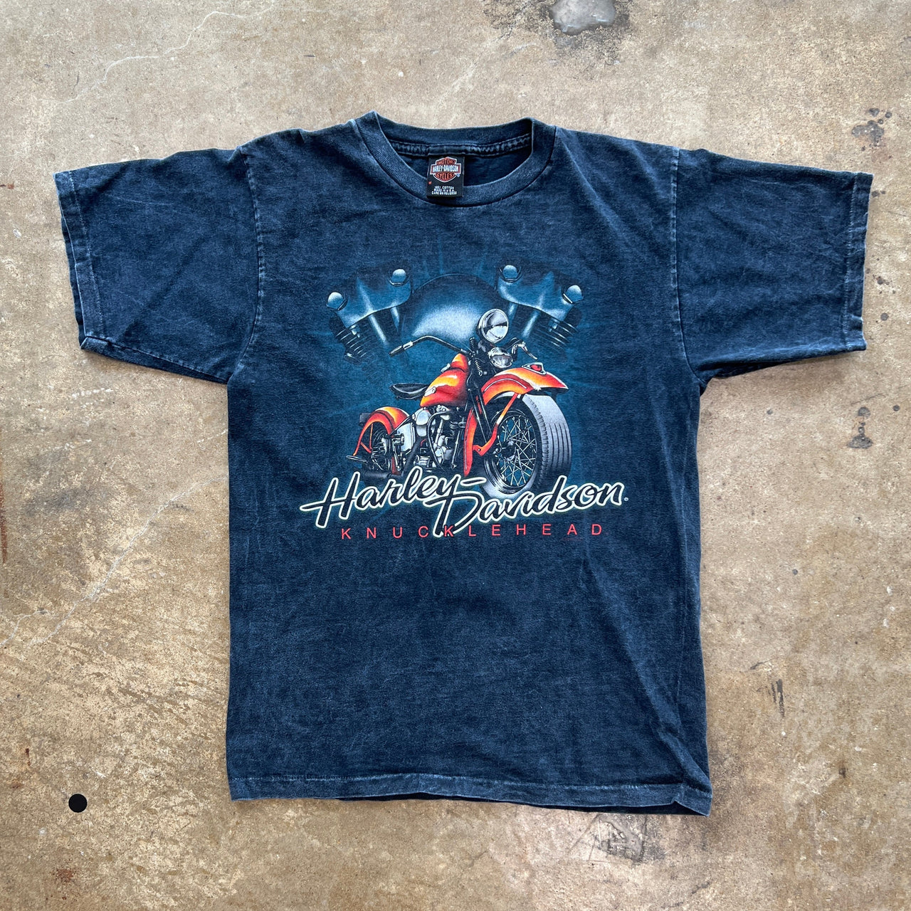 90s Harley Davidson Knucklehead Smoky Mountain Motorcycle Tee