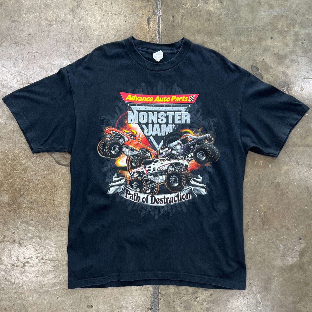 Monster Jam World Tour Monster Mutt Grave Digger Truck Tee