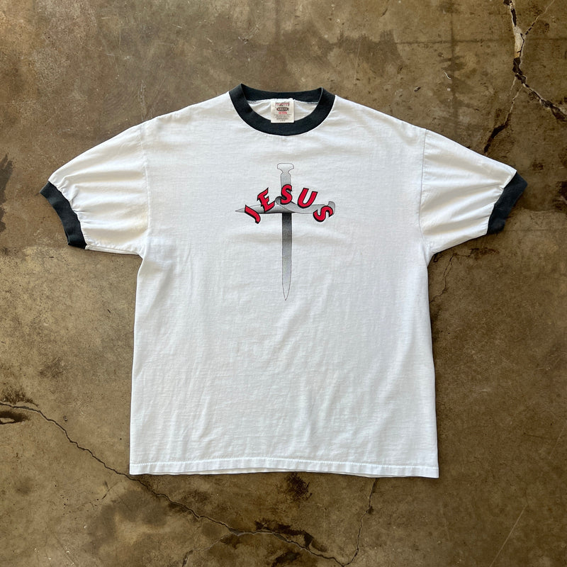 Jesus Sword Ringer Tee