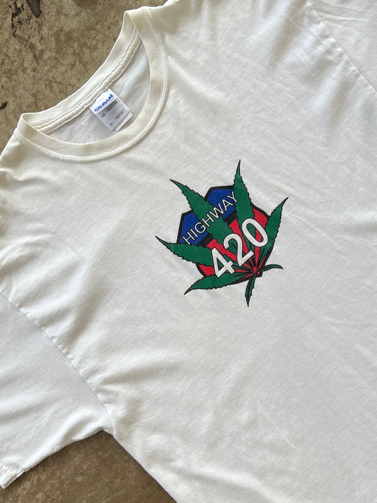420 Highway Marijuana Leaf Tee