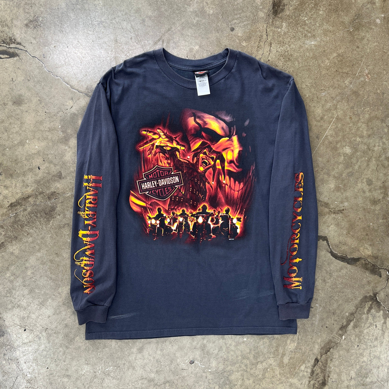 Harley Davidson Jester Joker Flame Long Sleeve