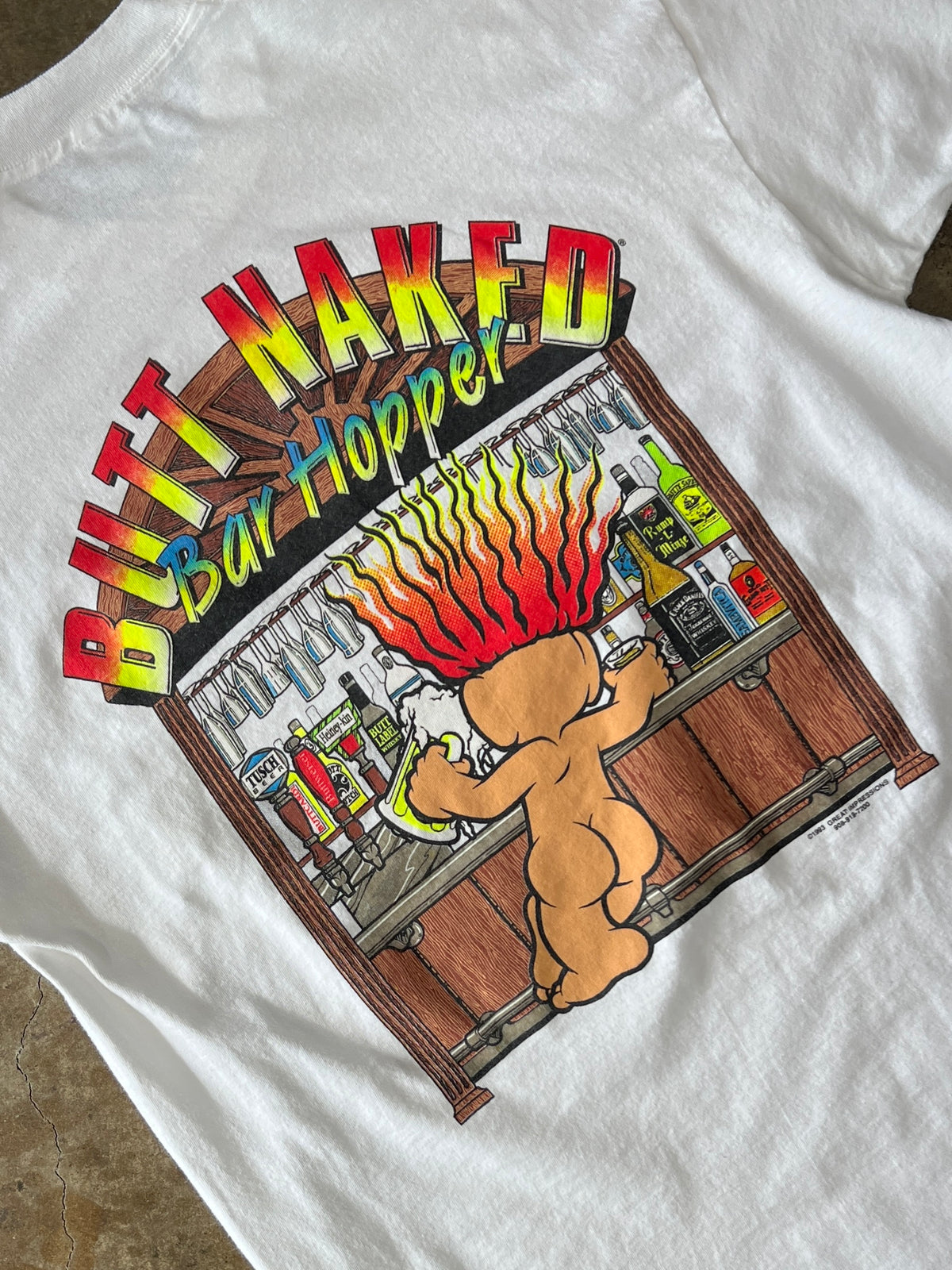 1993 Bar Hopper Butt Naked Troll SingleStitch Tee