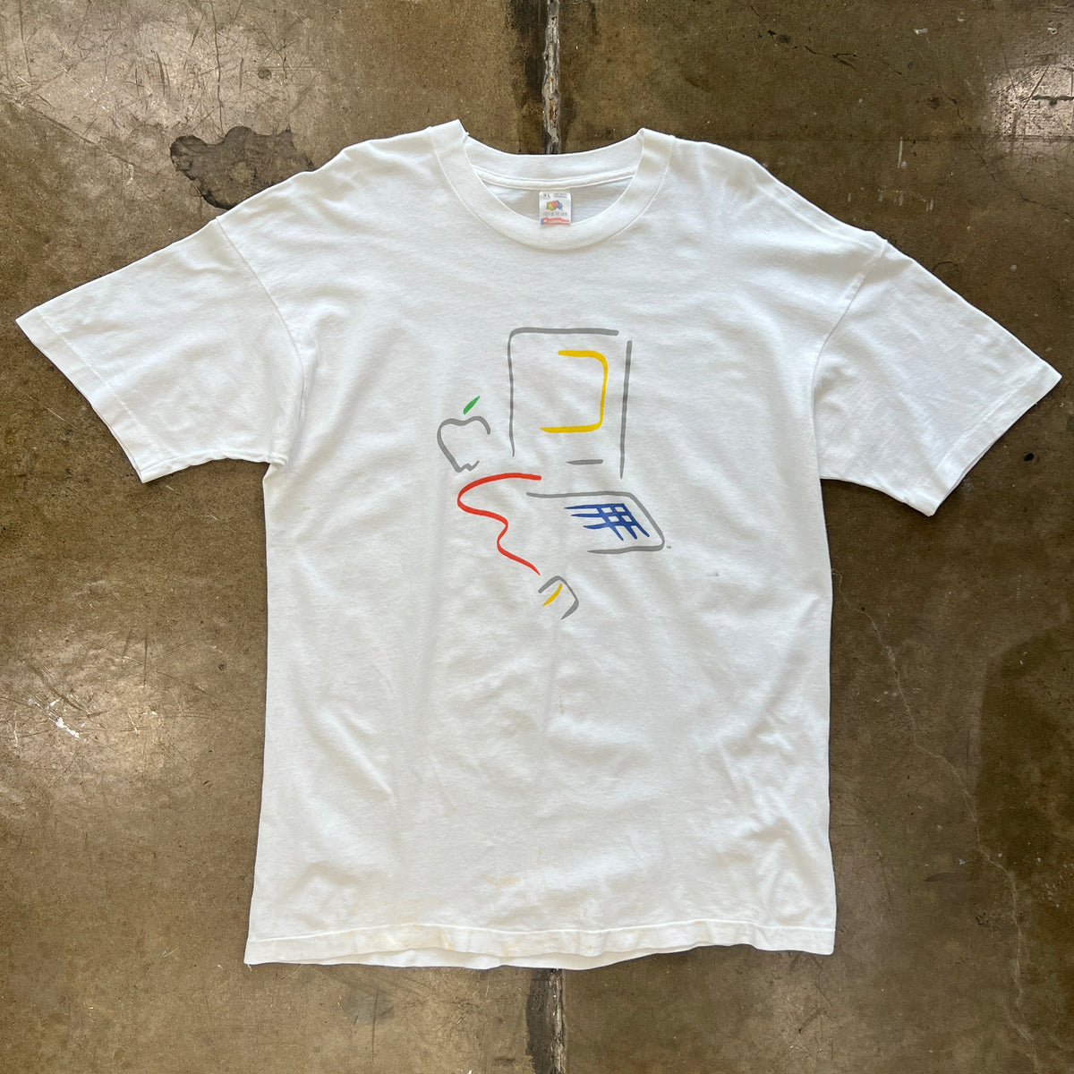 90s Apple Computer Sketch Promo Tech Art Tee