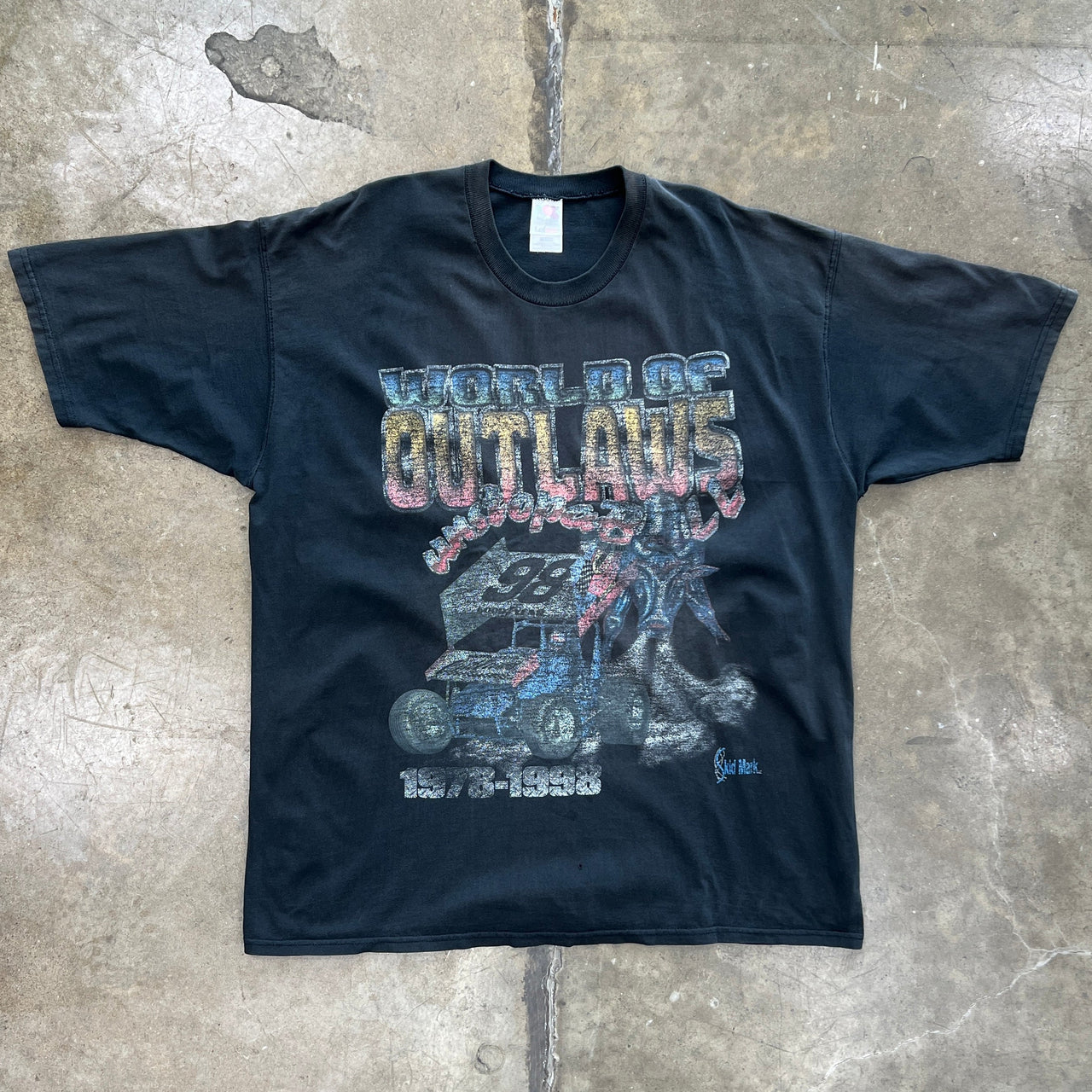 1998 World Of Outlaws World Tour Racing Tee