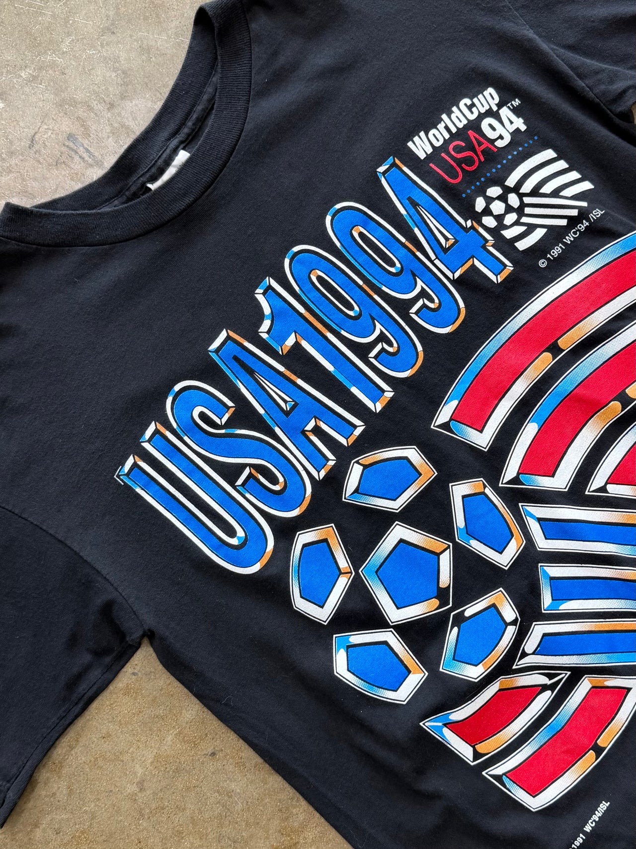 1994 World Cup USA Soccer Official Fan Big Logo Tee