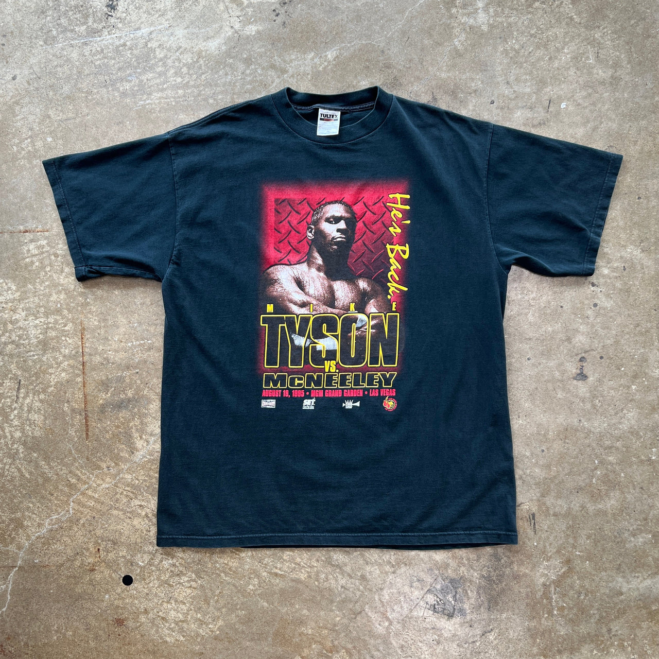 1995 Mike Tyson v. McNeeley He's Back Boxing Tee