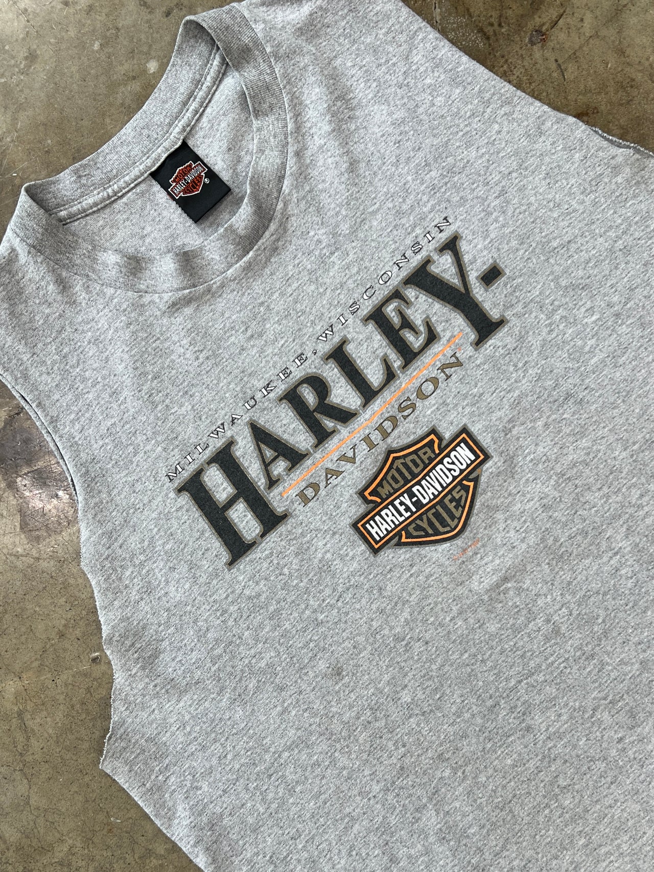 Harley Davidson Milwaukee Cut Sleeve Tee