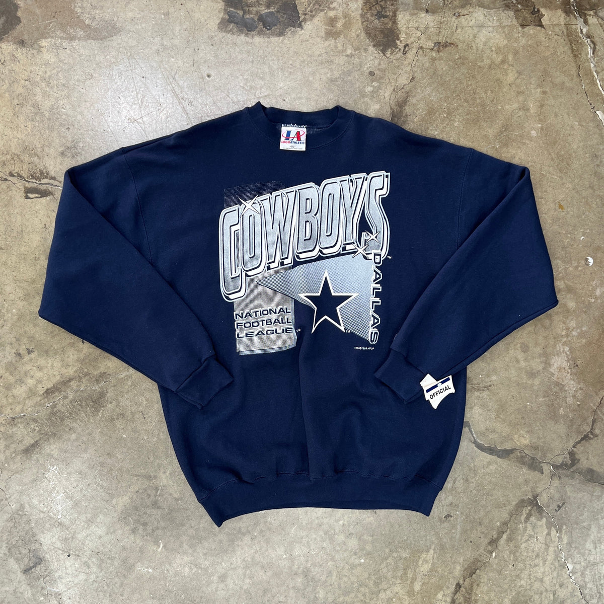1993 NFL Dallas Cowboys Logo Athletics Crewneck