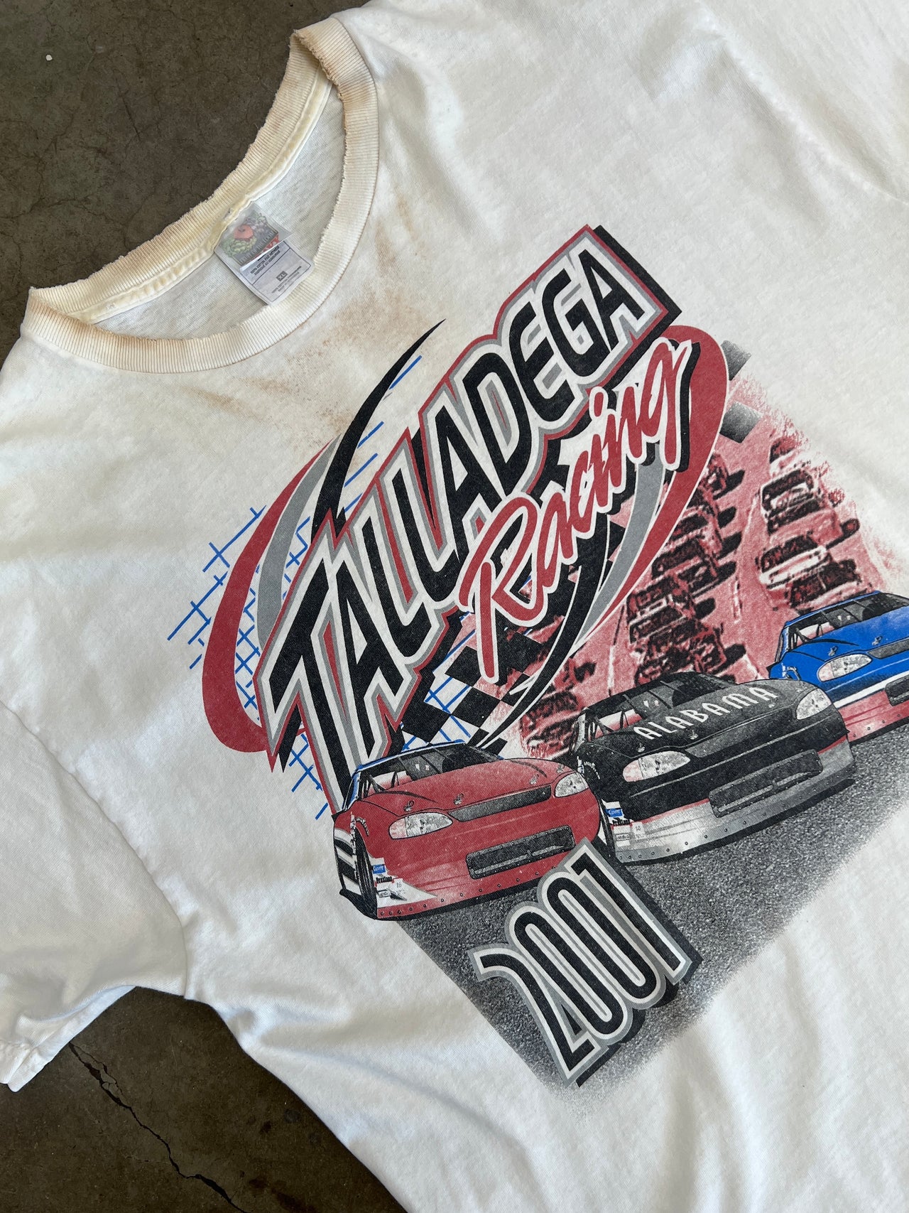 2001 Talladega Racing 3 Wide Excitement Tee