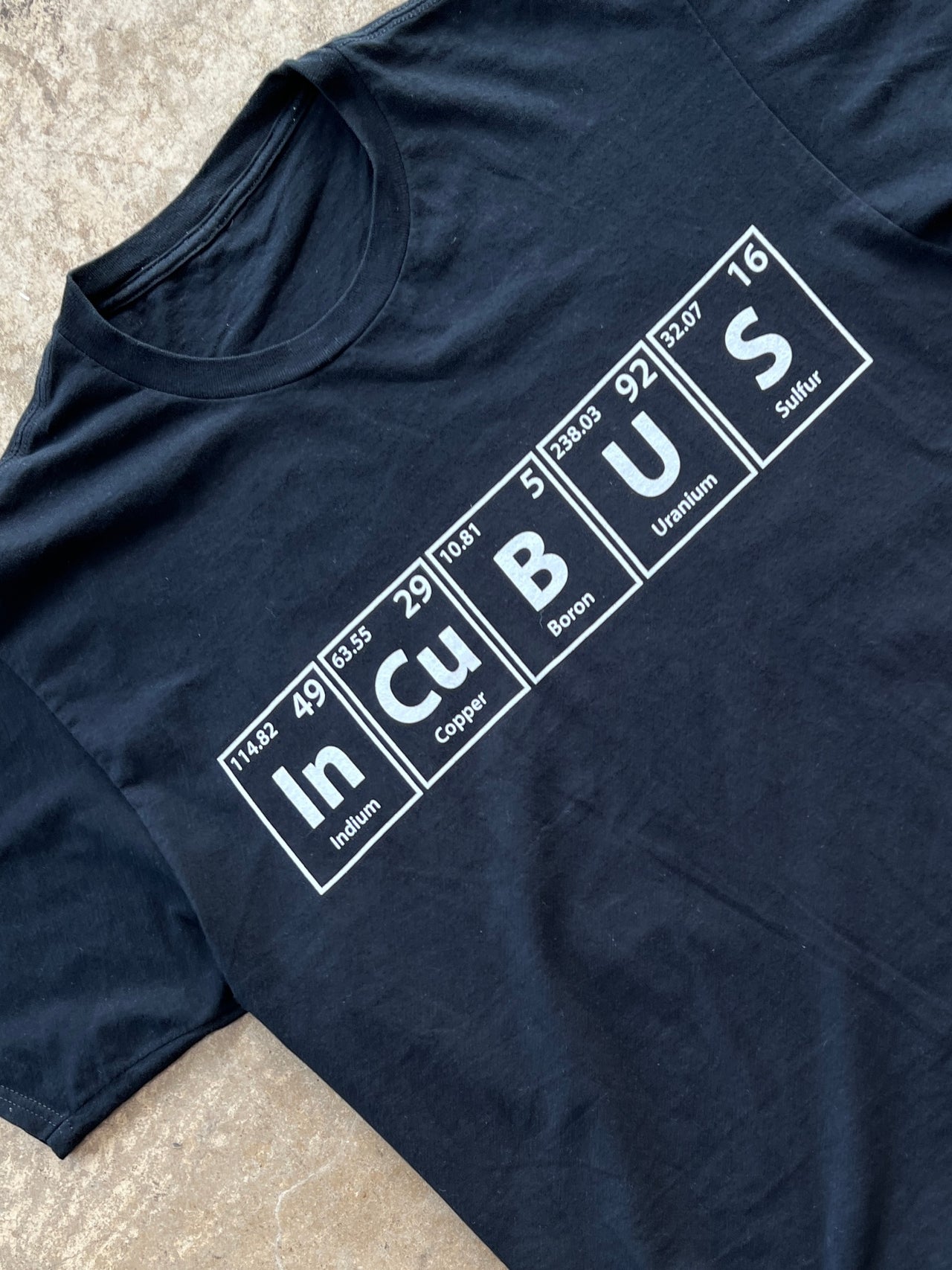Incubus Periodic Table Science Tee