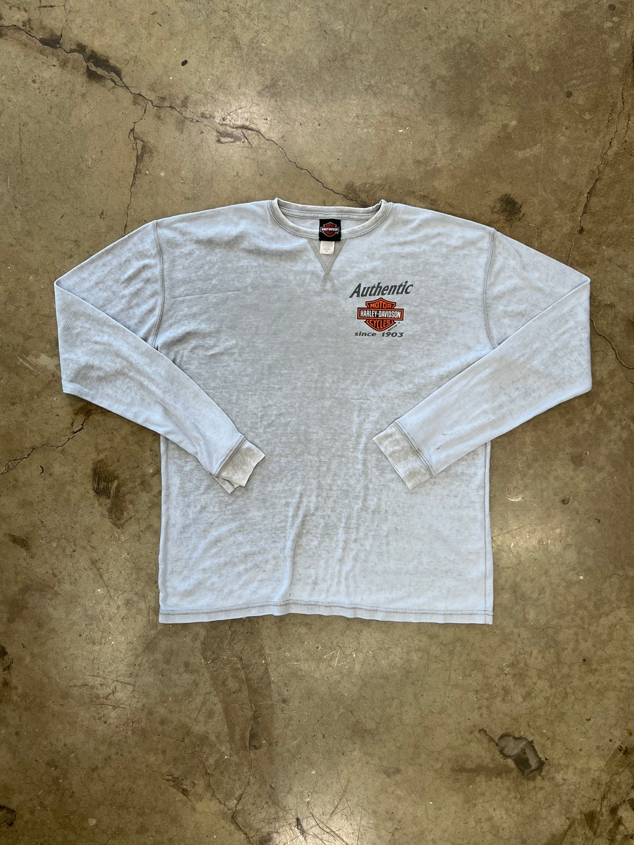Harley Davidson Logo El Paso Texas Thermal Long Sleeve