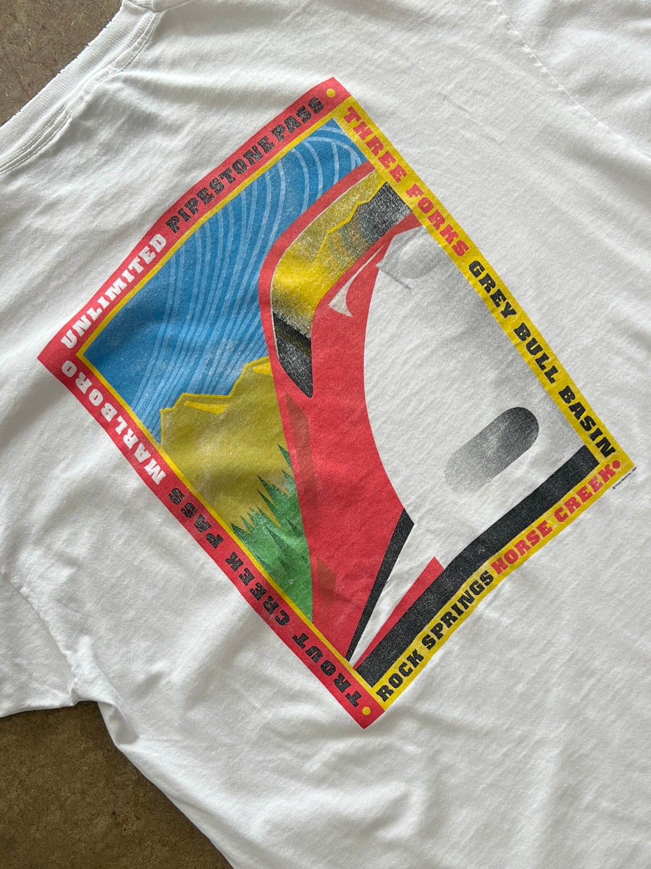 Marlboro Unlimited Pocket Rock Spring Horse Creek Single Stitch Tee