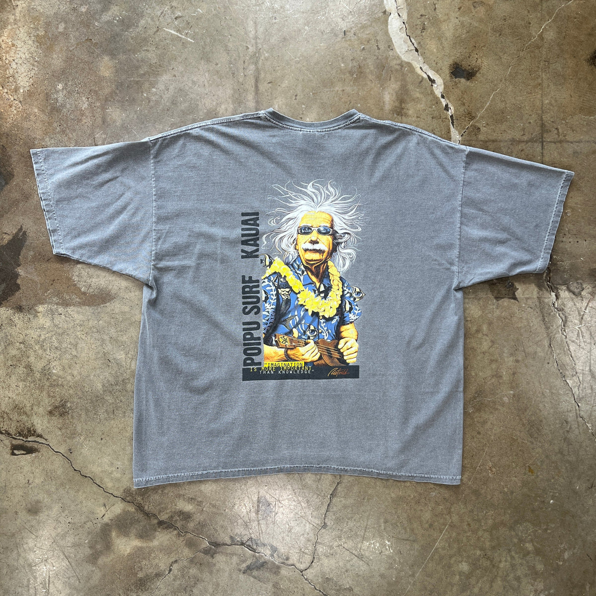 Poipu Surf Kauai Albert Einstein Hawaiian Tee