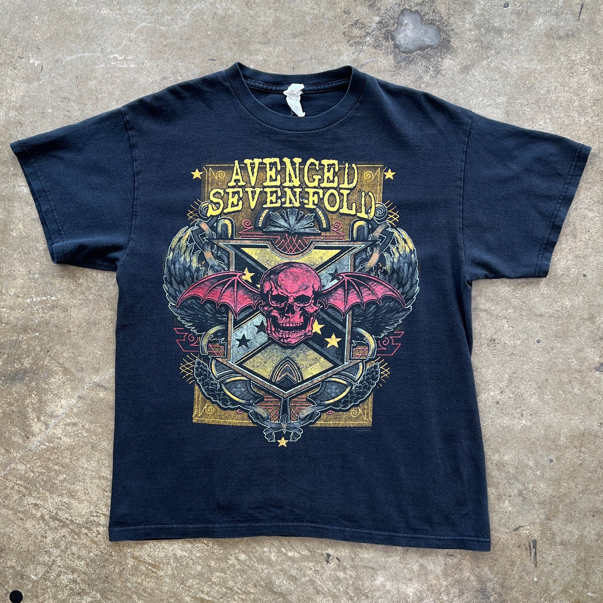 2008 Avenged Sevenfold Skull Band Tee