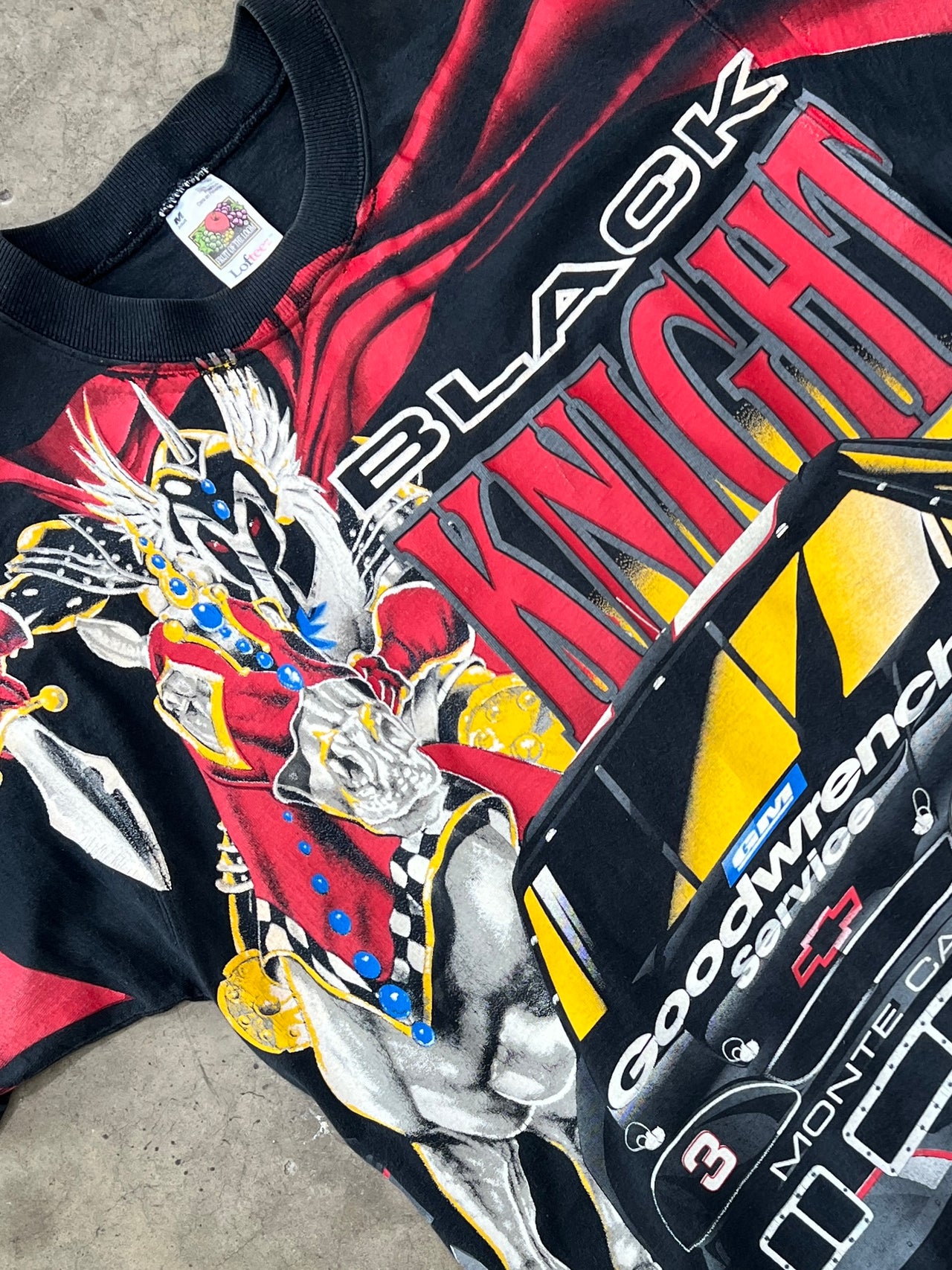 AOP Black Knight Rides On Dale Earnhardt Racing Tee