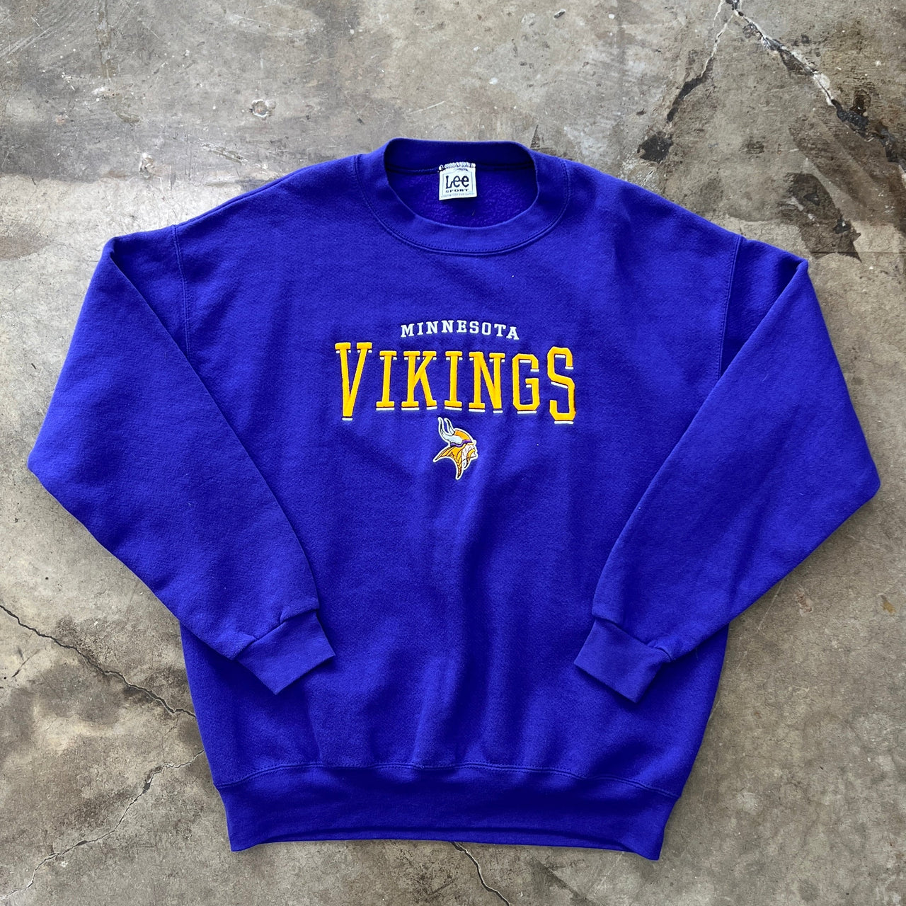 Minnesota Viking Lee Sports Tag Crewneck