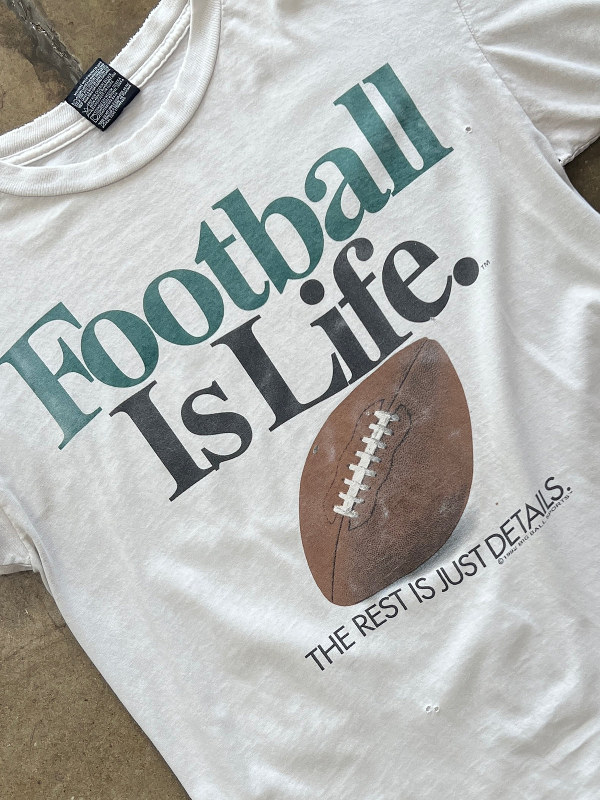 1992 Big Ball Sports Football is Life Tee
