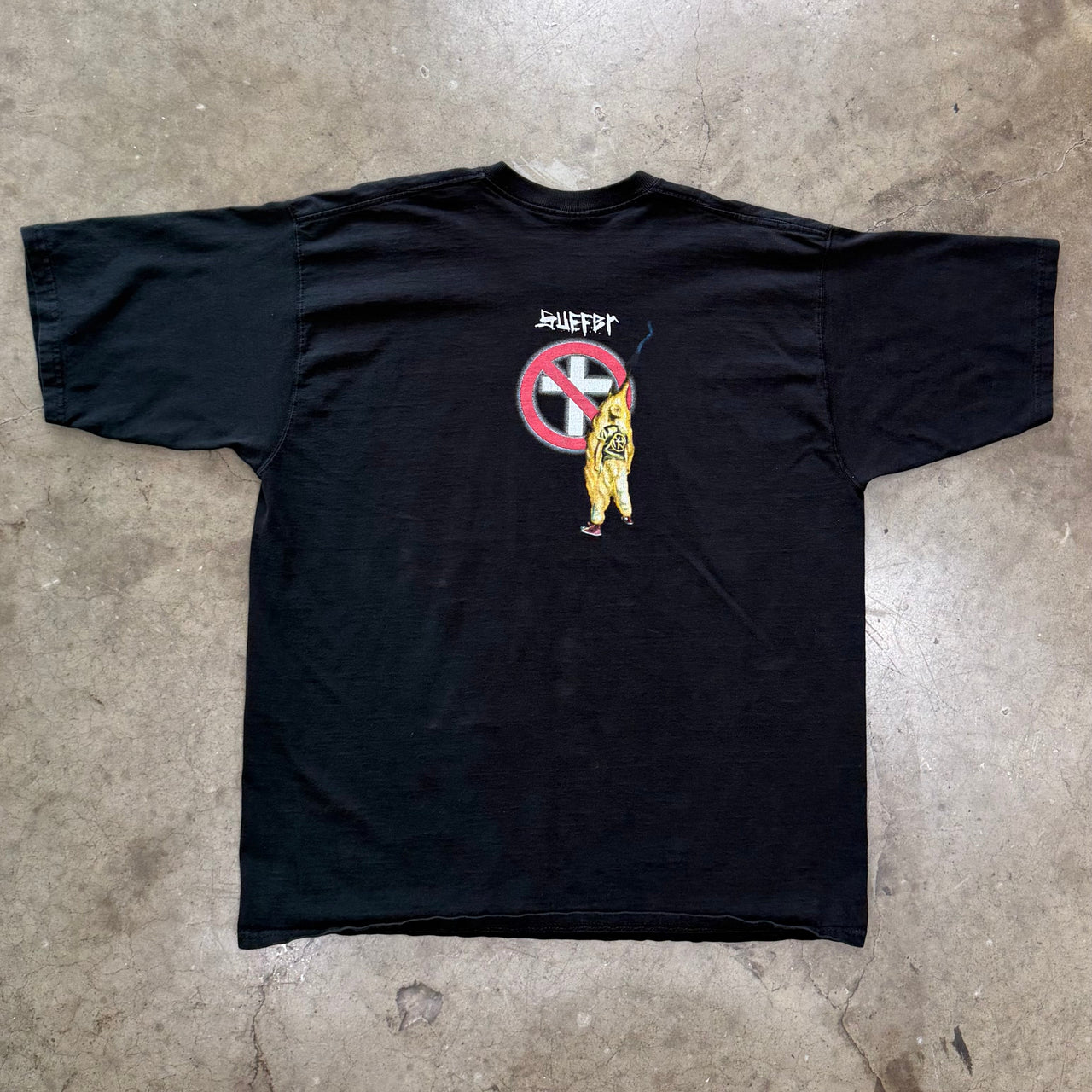 1998 Bad Religion Suffer Crossbuster Logo Band Tee