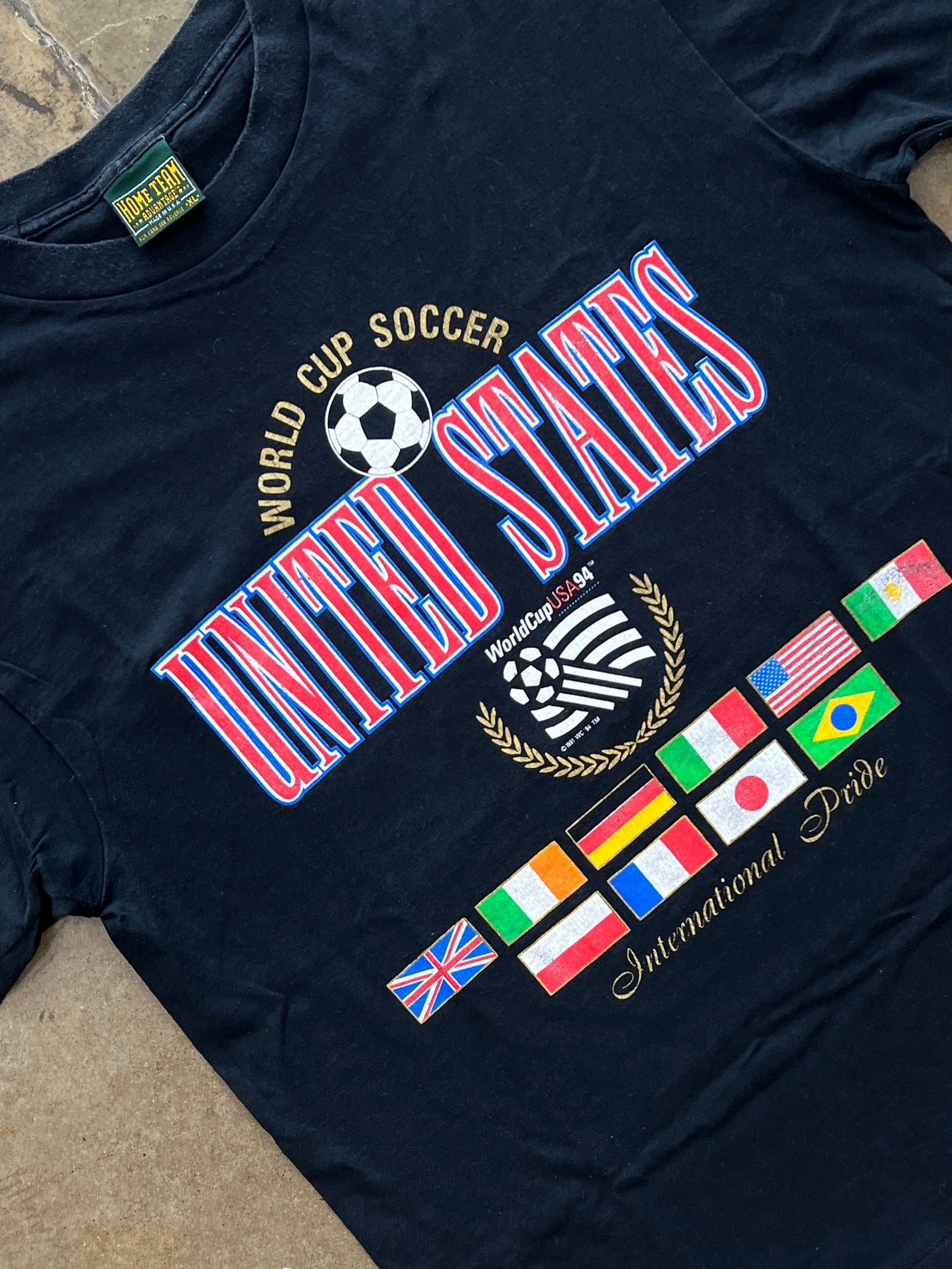1994 USA World Cup International Pride Flag Soccer Tee