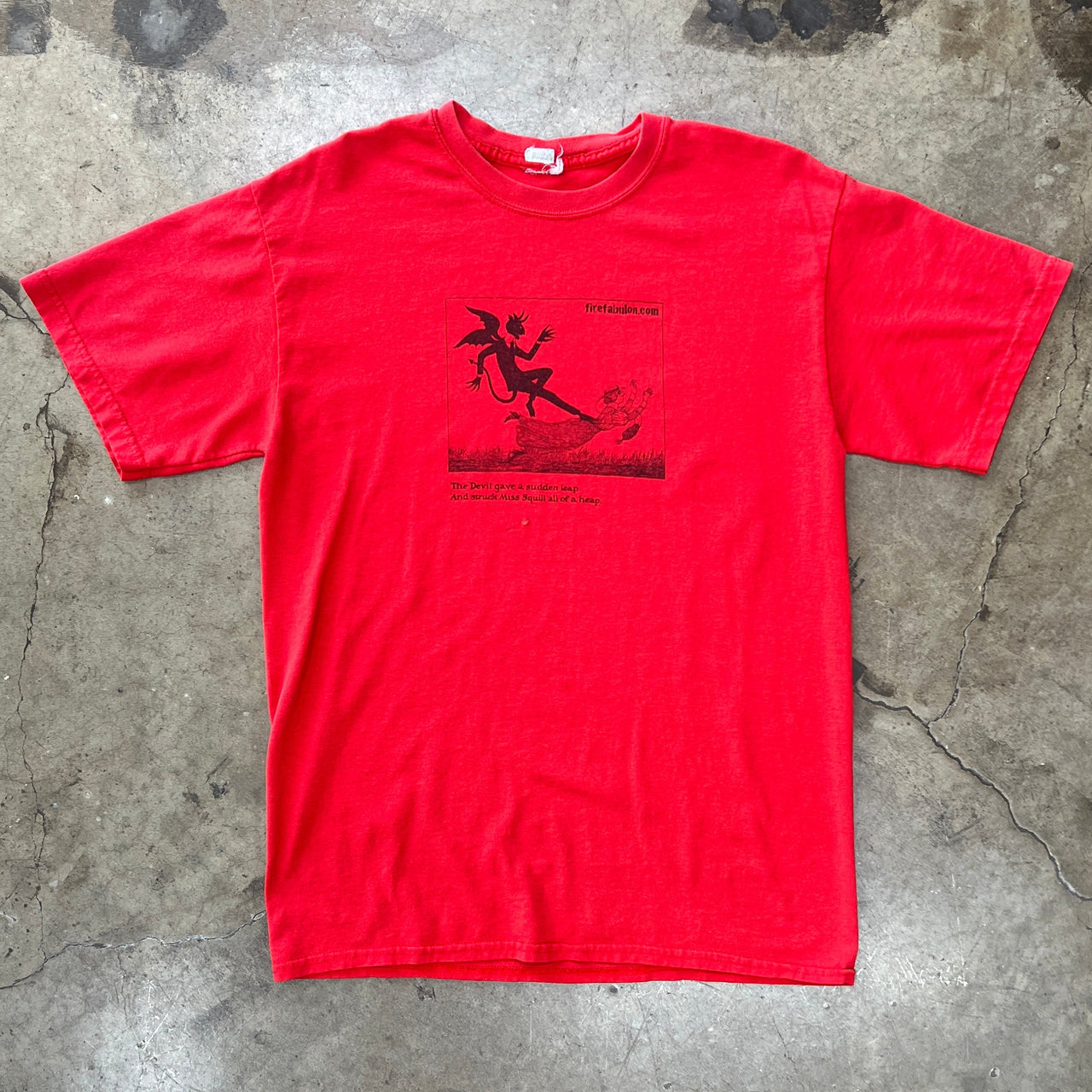 Fire Fabulon Devil Leap Flame Graphic Tee
