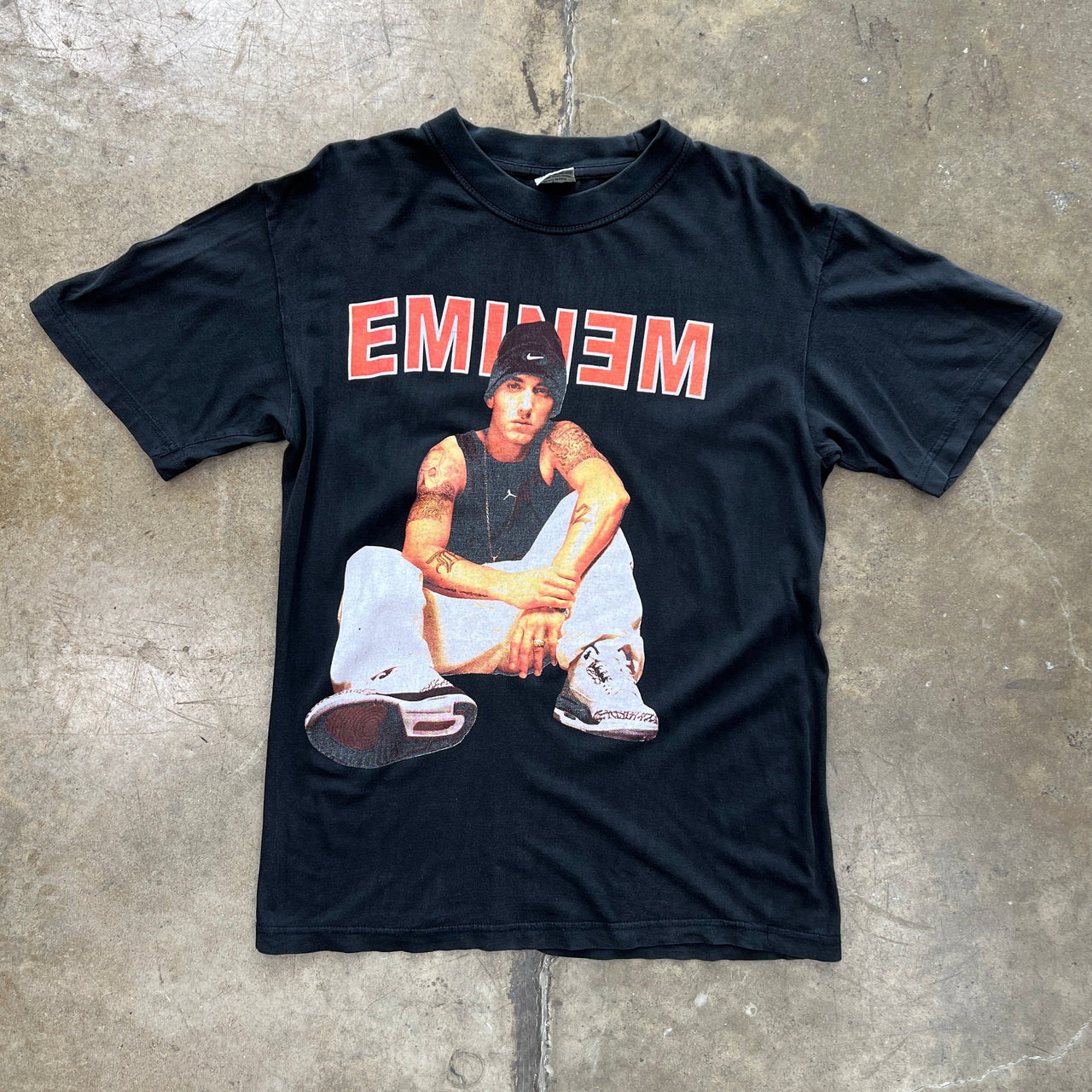 2000s Eminem Sitting Rap Tour Tee