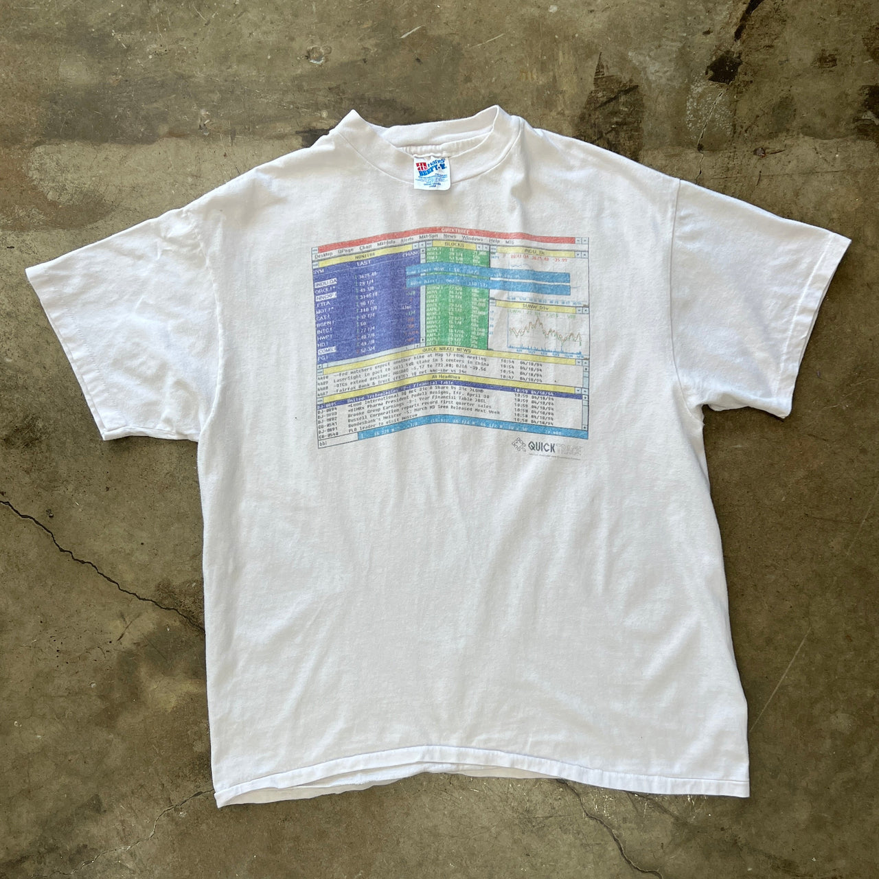 80s Quick Trace Analytics Single Stitch Tee