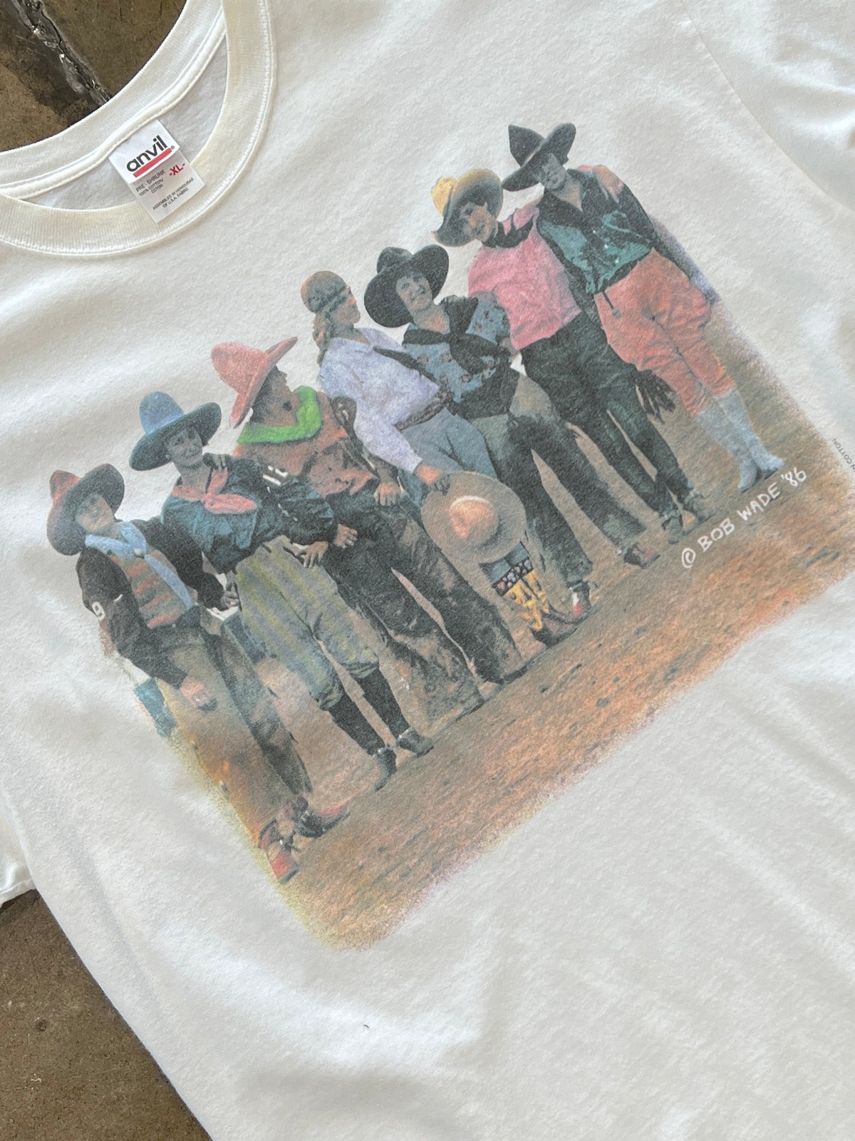 90s White Man Can't Jump Woody Harrelson Bob Wade Cowgirls Tee