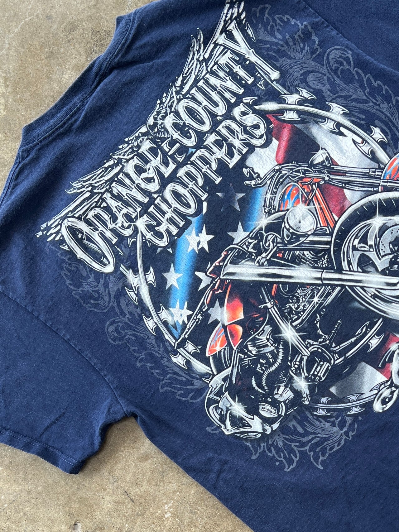 Orange County Choppers American Flag Motorcycle Tee