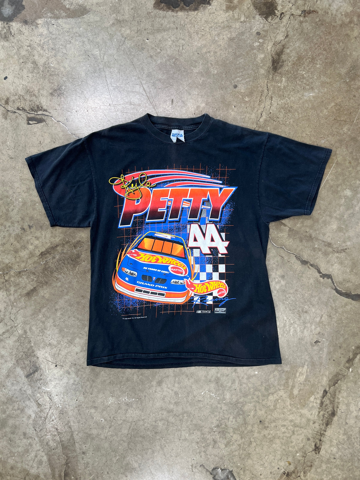 1998 Kyle Petty 44 Hot Wheels Mattel Racing Tee