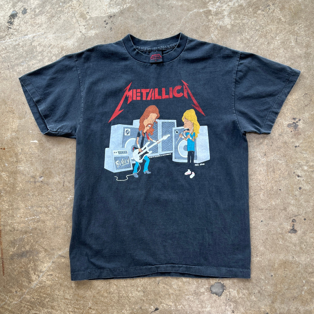 1997 Metallica Beavis and Butt Head MTV Single Stitch Band Tee