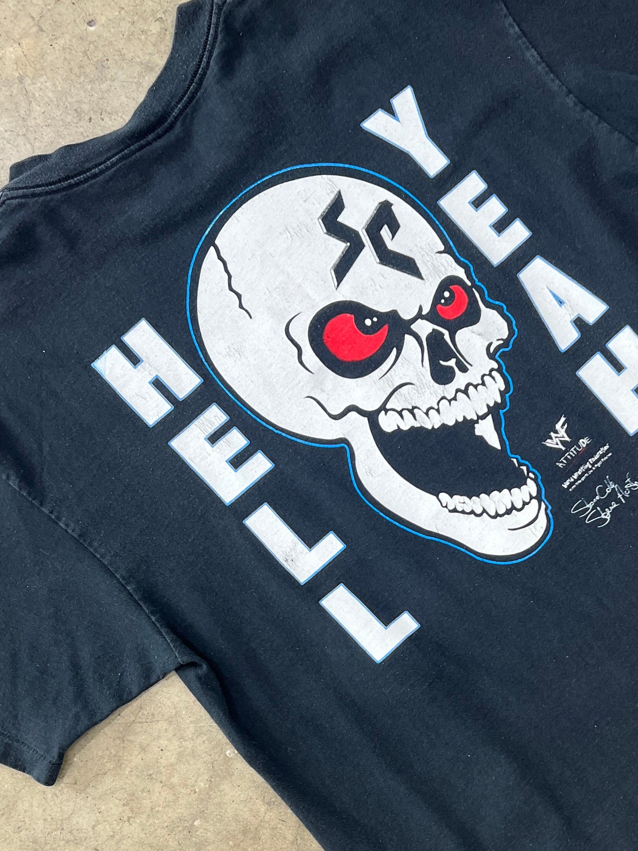 1999 WWE WWF Stone Cold Steve Austin Skull Tee