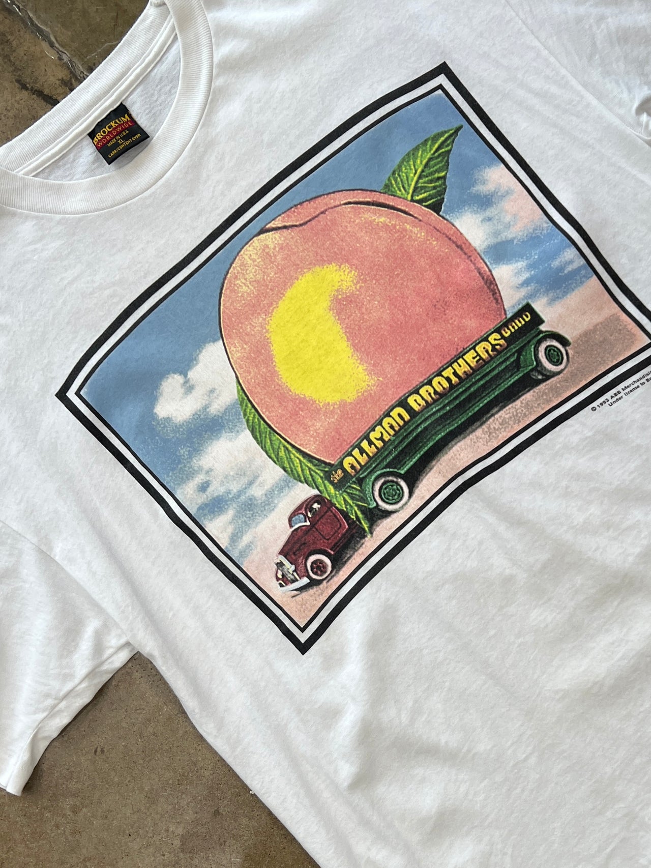 90s Allman Brothers Band Eat a Peach Truck Band Tee