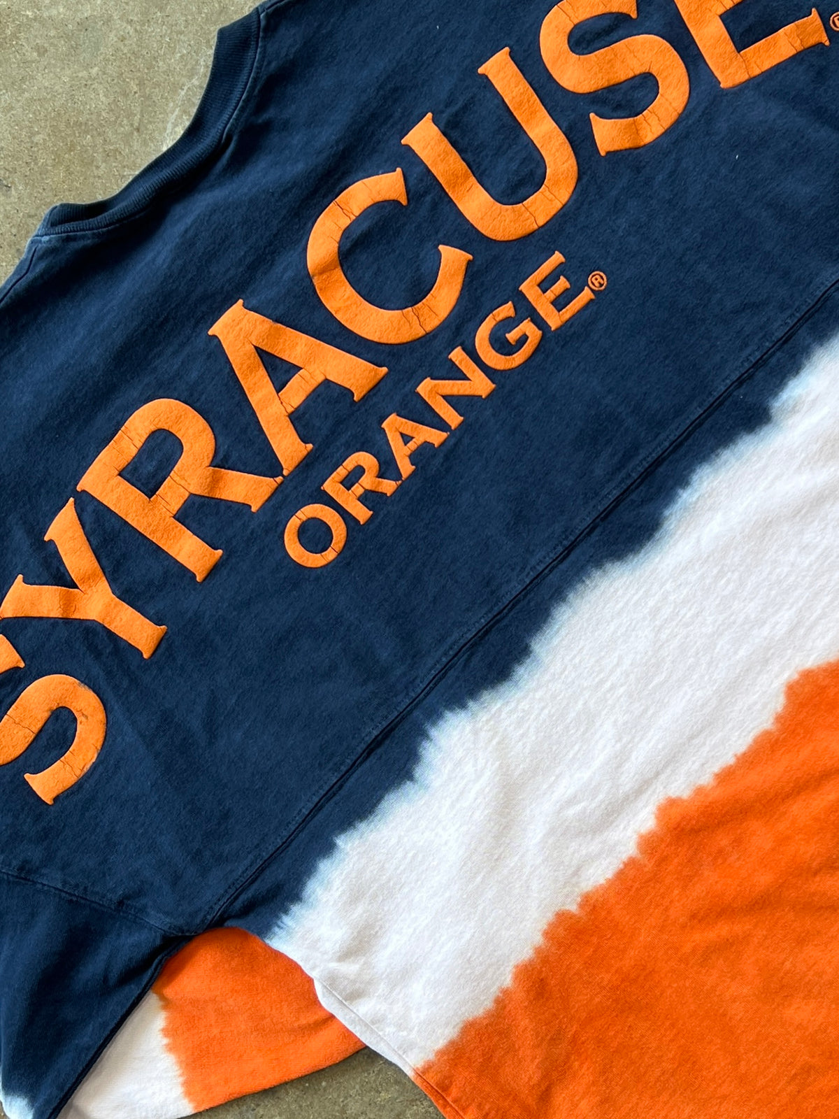 Syracuse Orange Ombre Dyed Long Sleeve