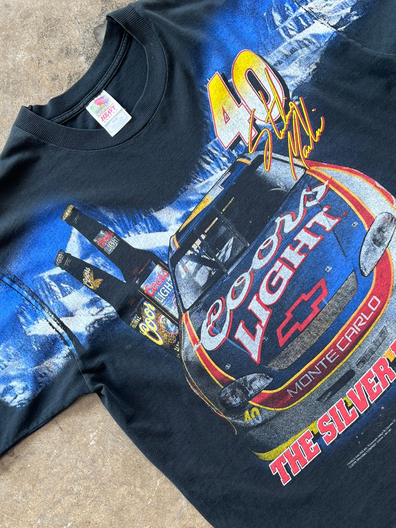 AOP Nascar Winston Cup Coors Light Silver Bullet Tee