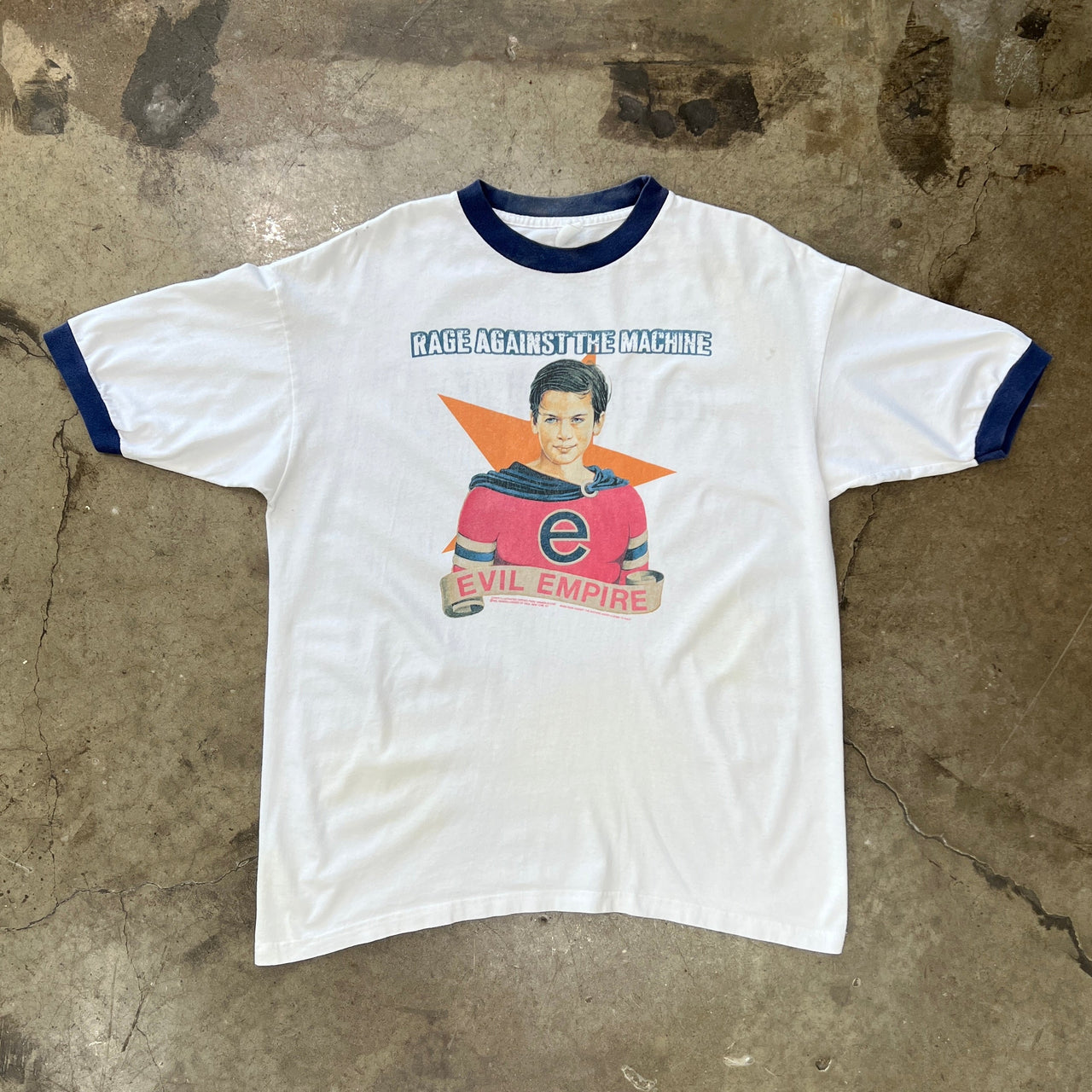 Rage Against the Machine Evil Empire Ringer Band Tee