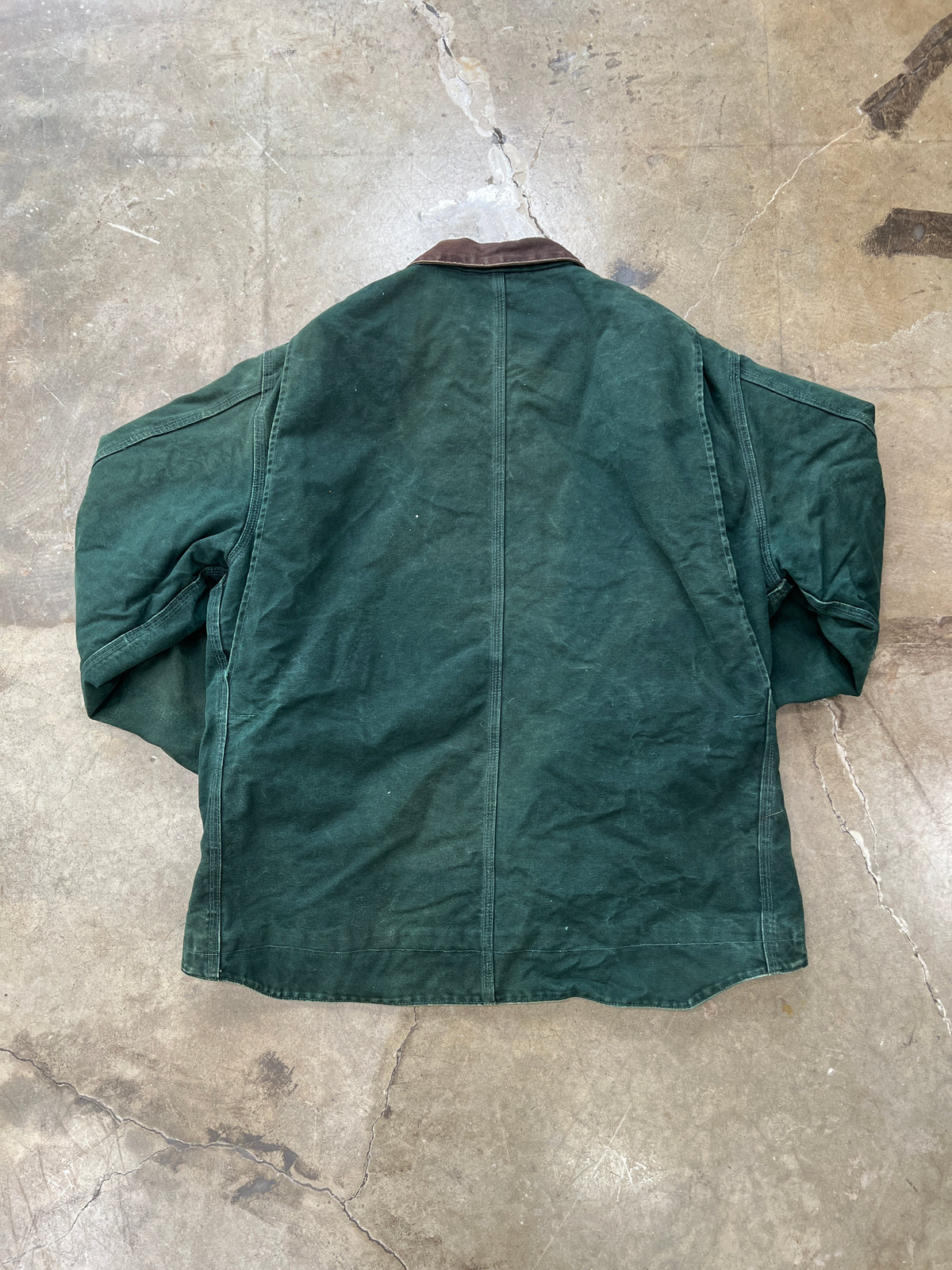 Carhartt Forest Green Collar Work Jacket XL