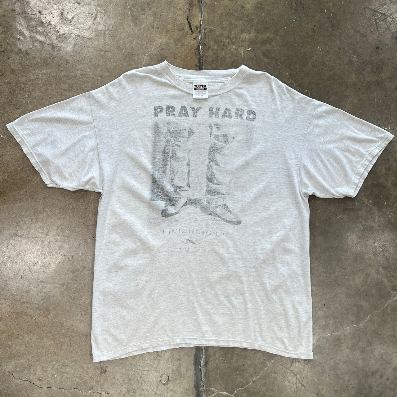 Pray Hard First Epistle Thessalonians Religious Jesus Tee
