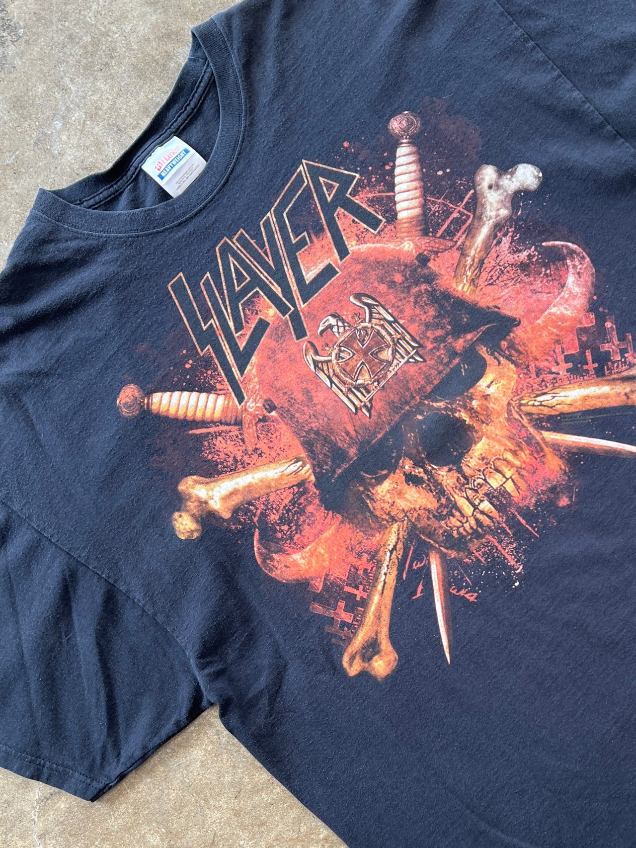 Slayer Slaytanic Wehrmacht Soldier  Skull Band Tee