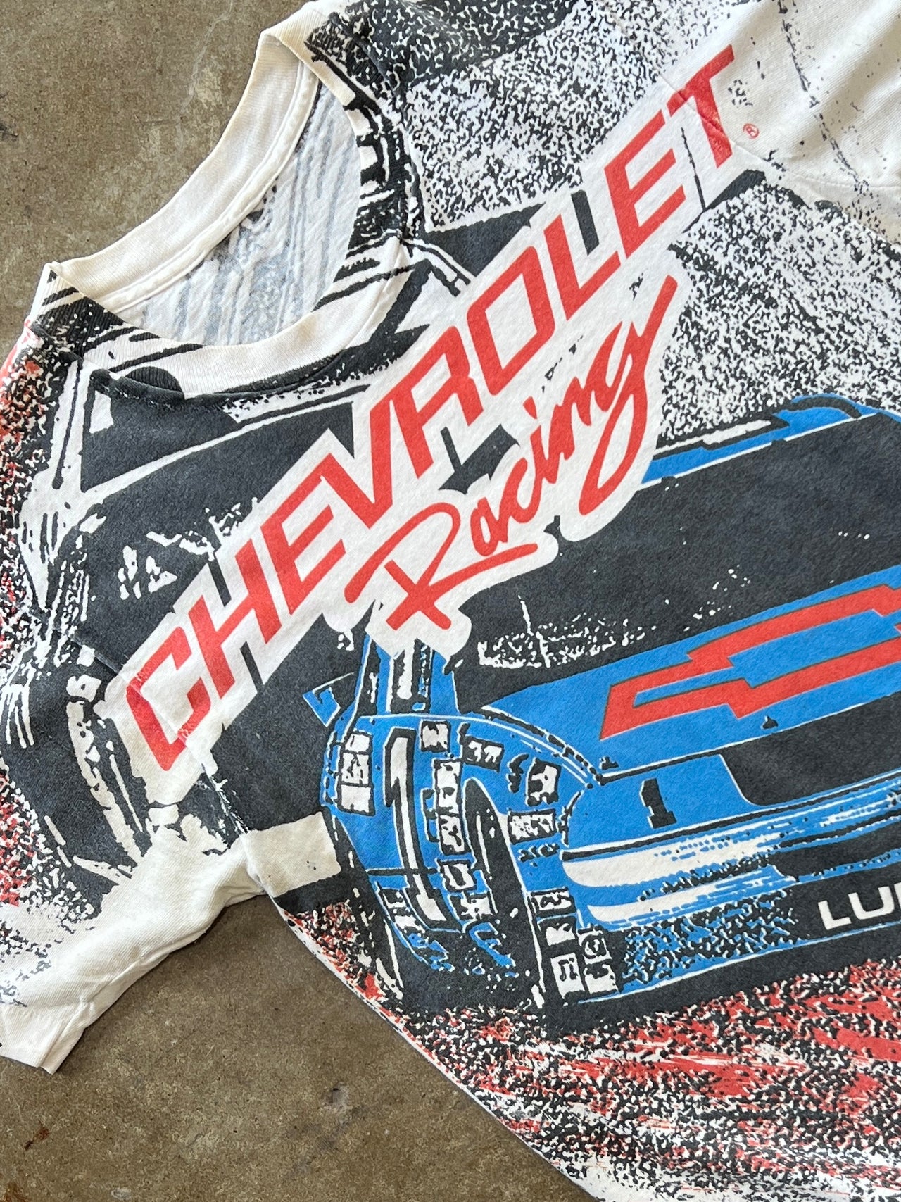 90s AOP Chevrolet Chevy Racing Single Stitch Tee