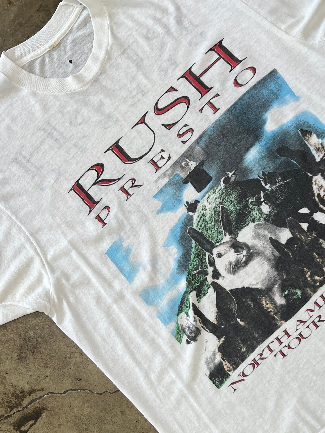 1990 Rush Presto North America Tour Single Stitch Band Tee