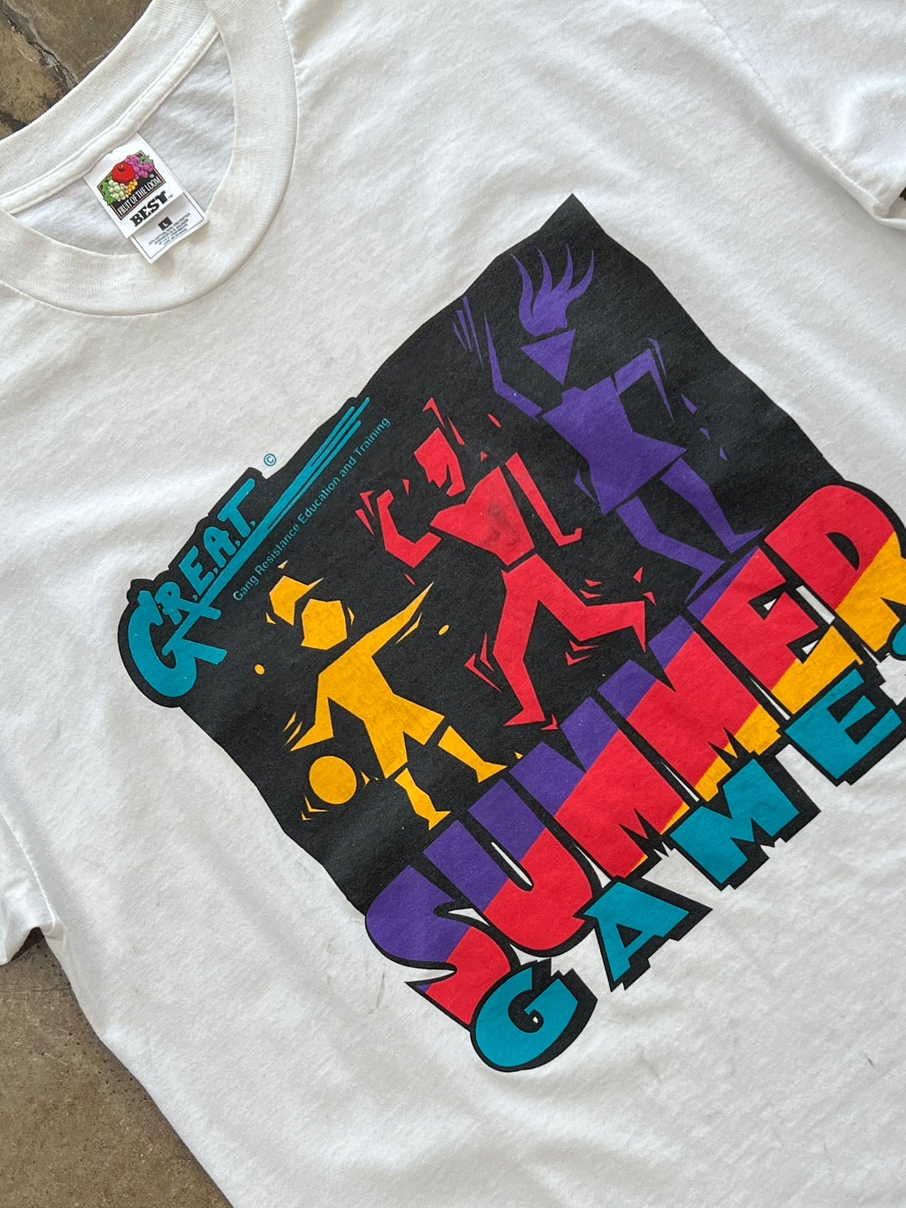 1998 GREAT Summer Games Gang Art Social Tee