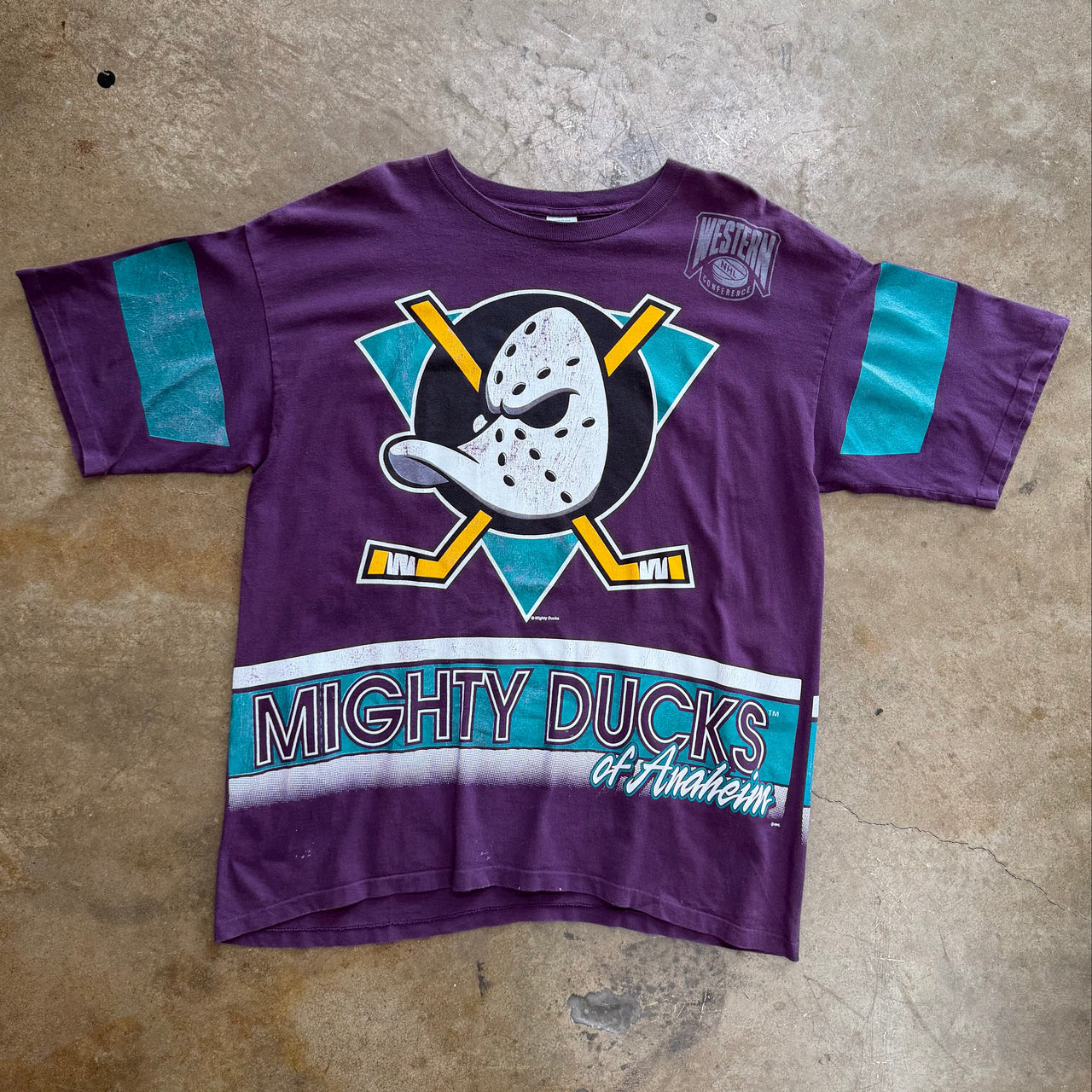 NHL Mighty Ducks Western Conference Hockey Tee