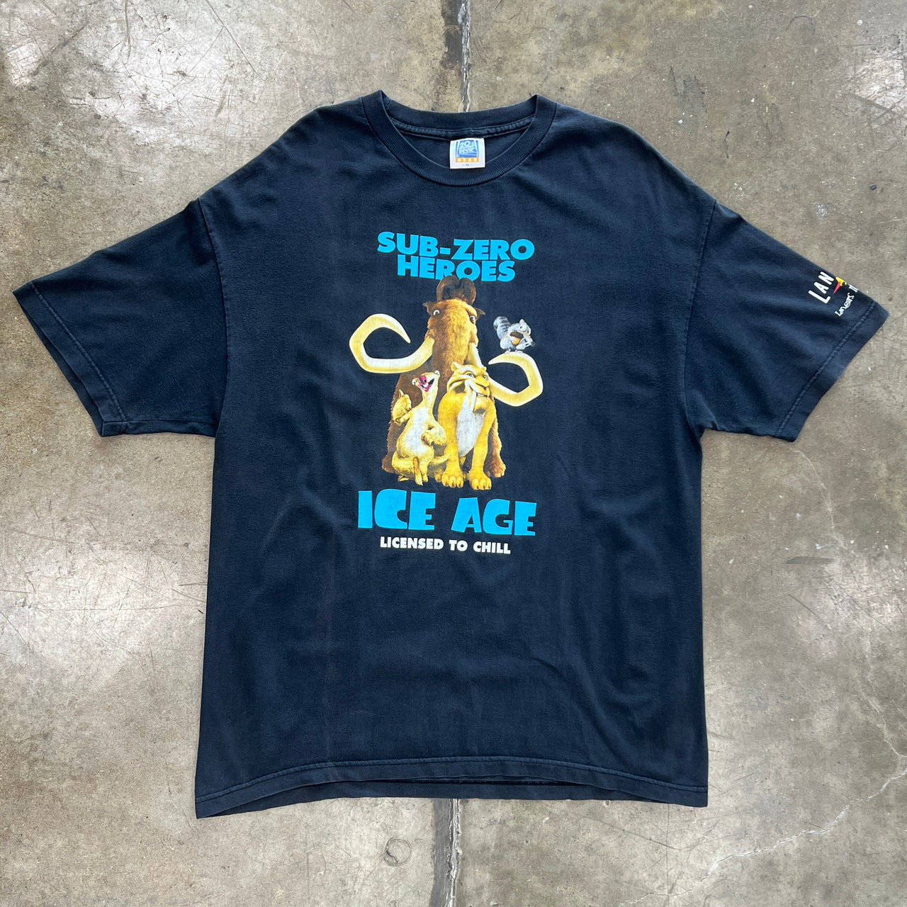2002 Ice Age Sub-Zero Heros Disney Fox Movie Promo Tee