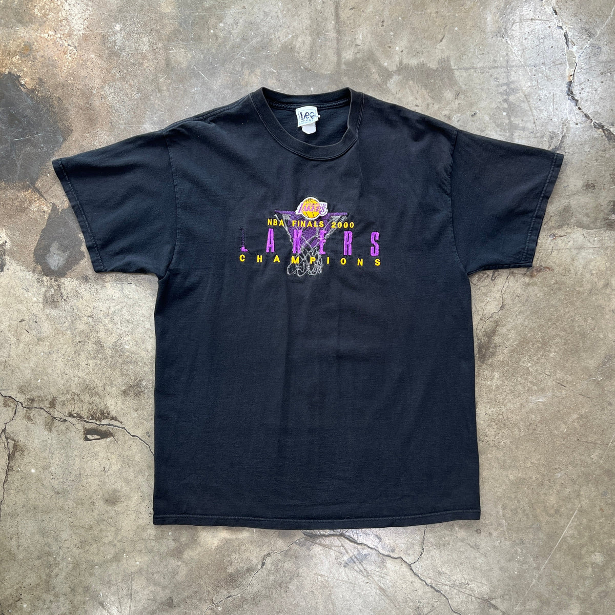 2000 Y2K NBA Finals Lakers Champions Lee Tee