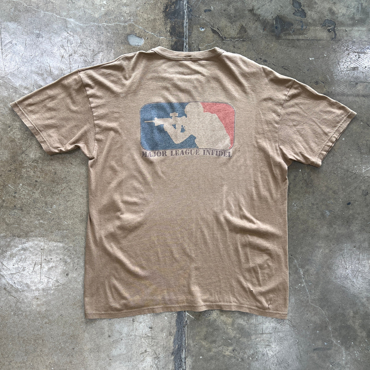 2000s Major League Infidel MLB MLG Parody Gun Tee
